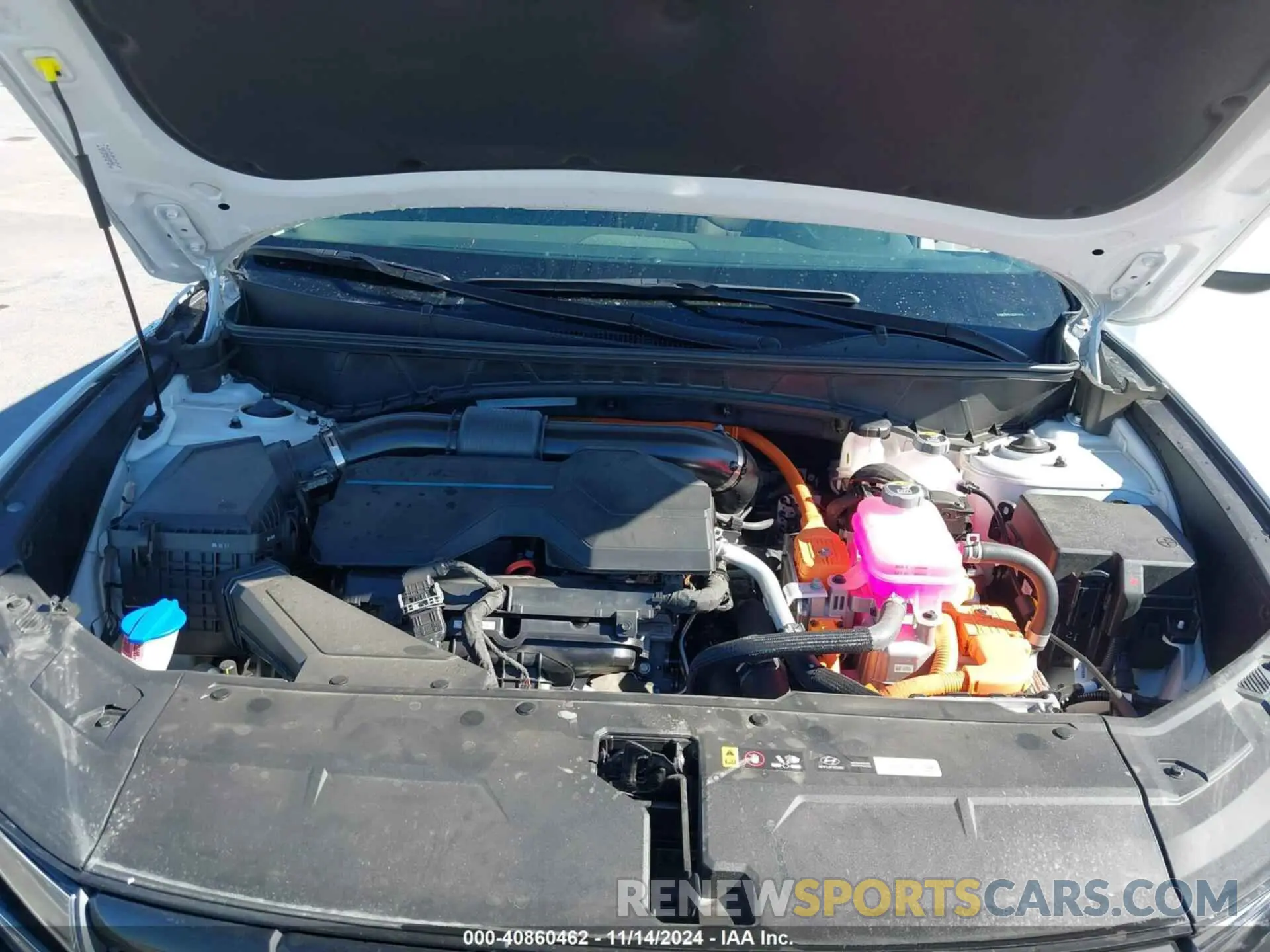 10 fotografías del automóvil dañado KM8JBCD17RU213273 HYUNDAI TUCSON HYBRID 2024