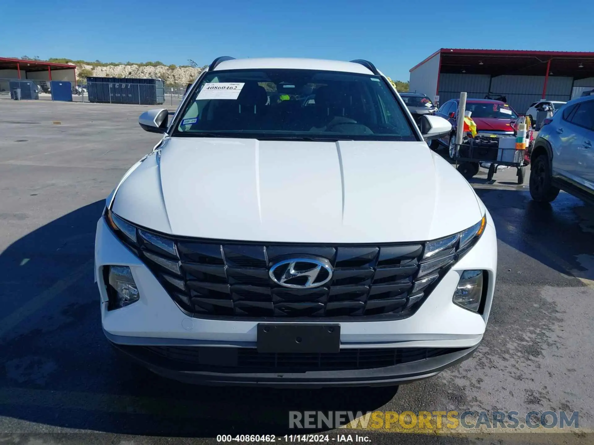 12 fotografías del automóvil dañado KM8JBCD17RU213273 HYUNDAI TUCSON HYBRID 2024