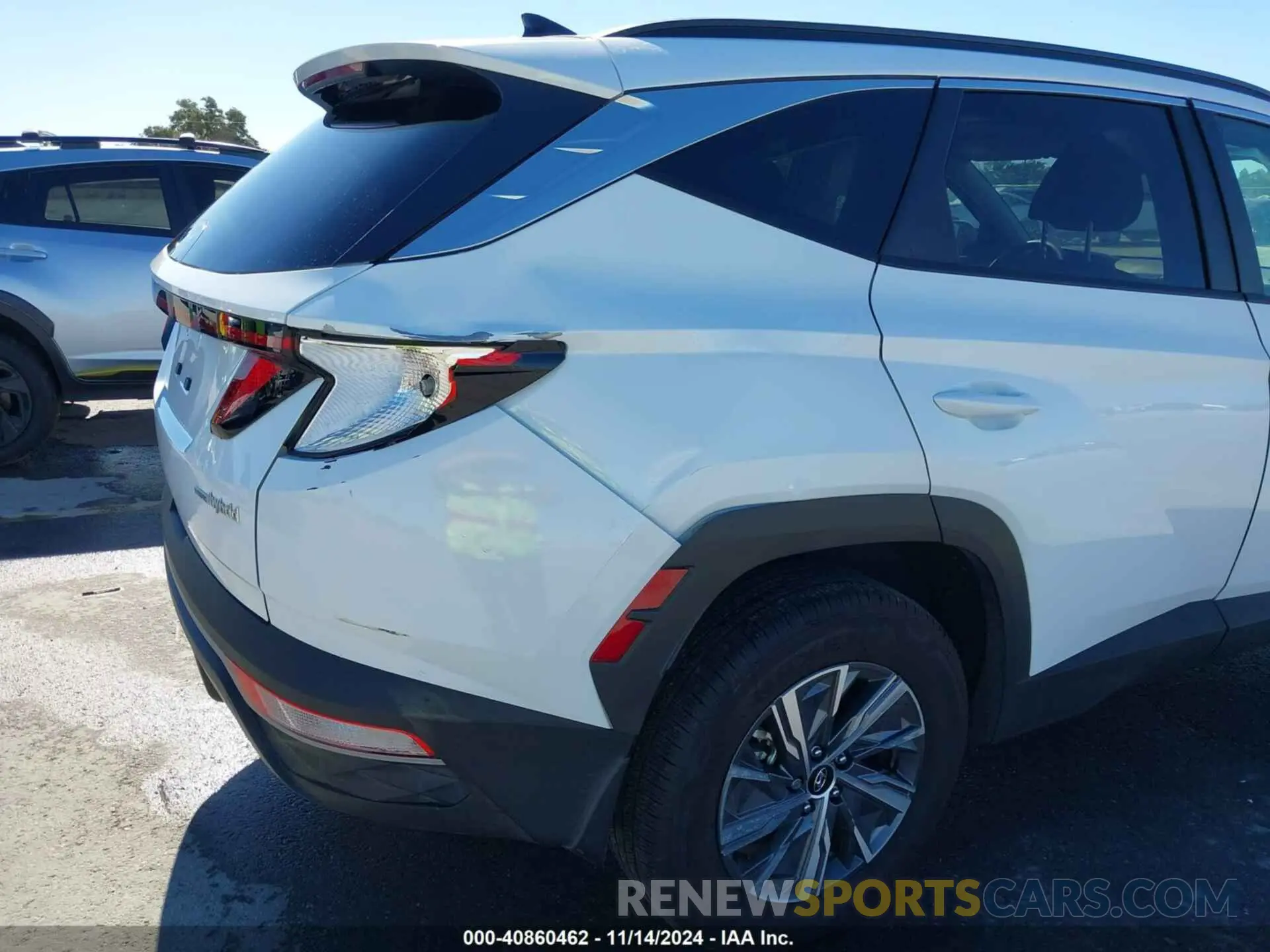 18 fotografías del automóvil dañado KM8JBCD17RU213273 HYUNDAI TUCSON HYBRID 2024