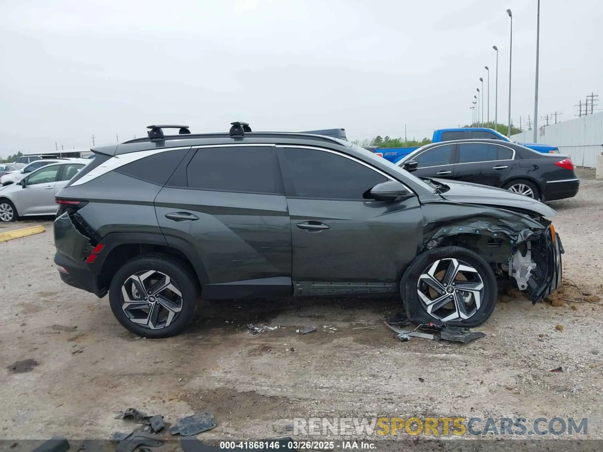 13 fotografías del automóvil dañado KM8JCCD10RU169436 HYUNDAI TUCSON HYBRID 2024
