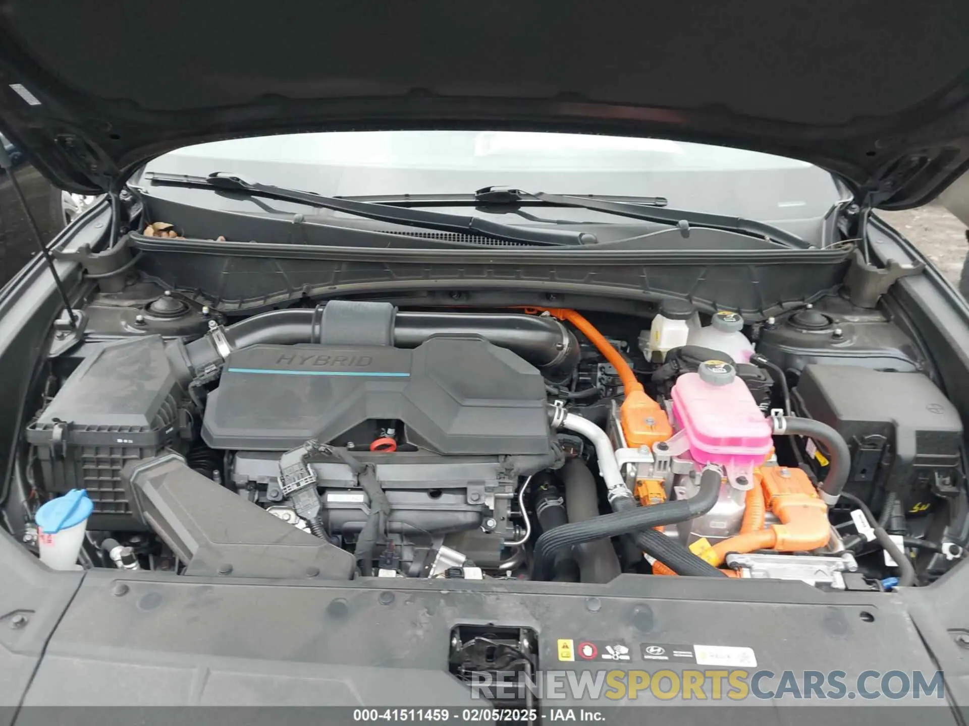 10 fotografías del automóvil dañado KM8JCCD11RU193423 HYUNDAI TUCSON HYBRID 2024