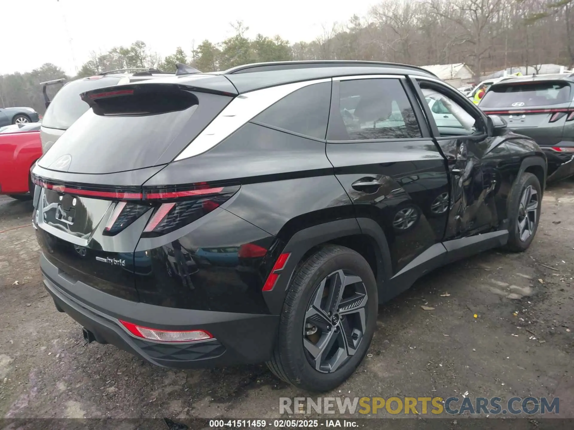 4 fotografías del automóvil dañado KM8JCCD11RU193423 HYUNDAI TUCSON HYBRID 2024