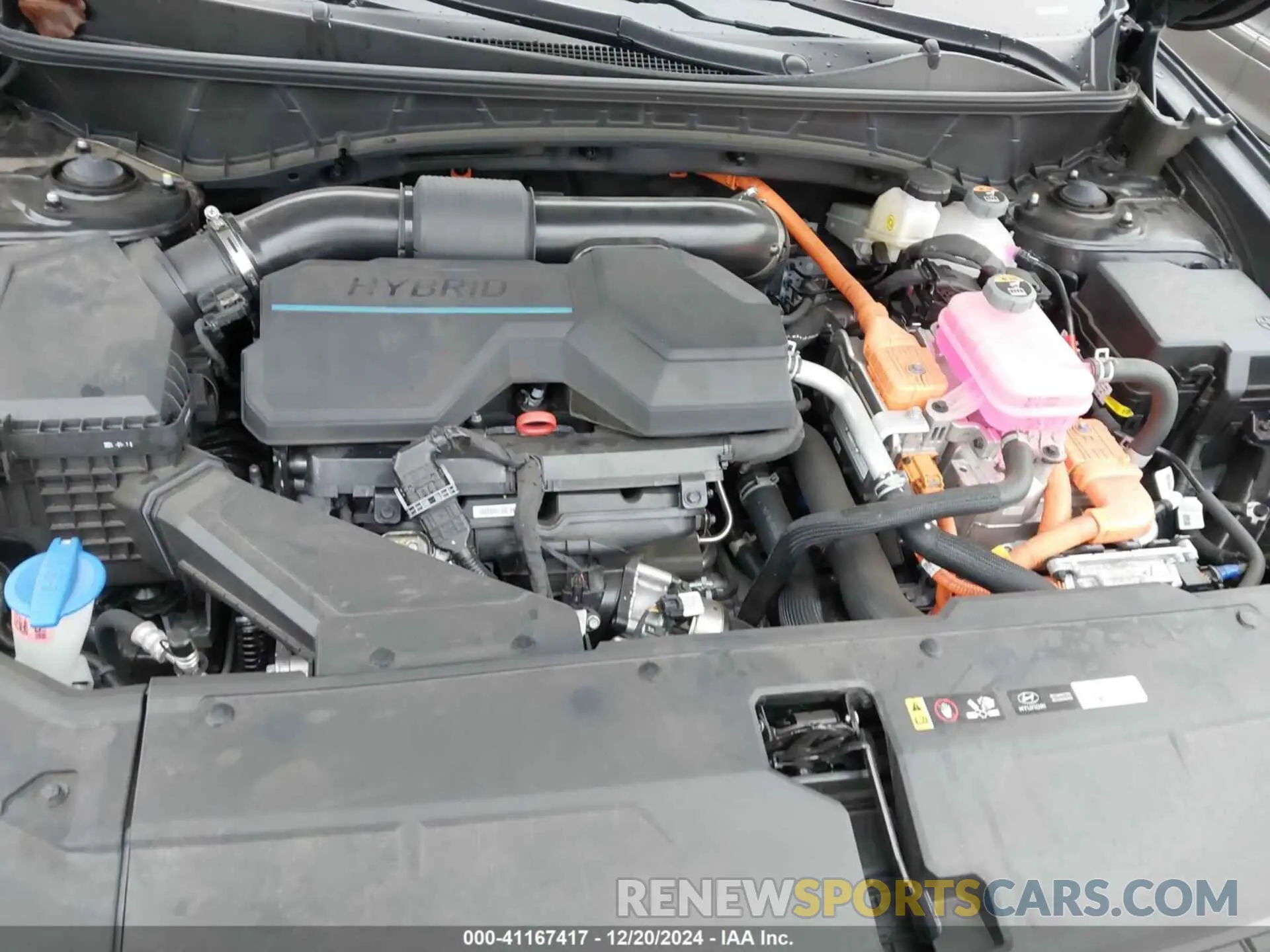 10 fotografías del automóvil dañado KM8JCCD18RU190339 HYUNDAI TUCSON HYBRID 2024