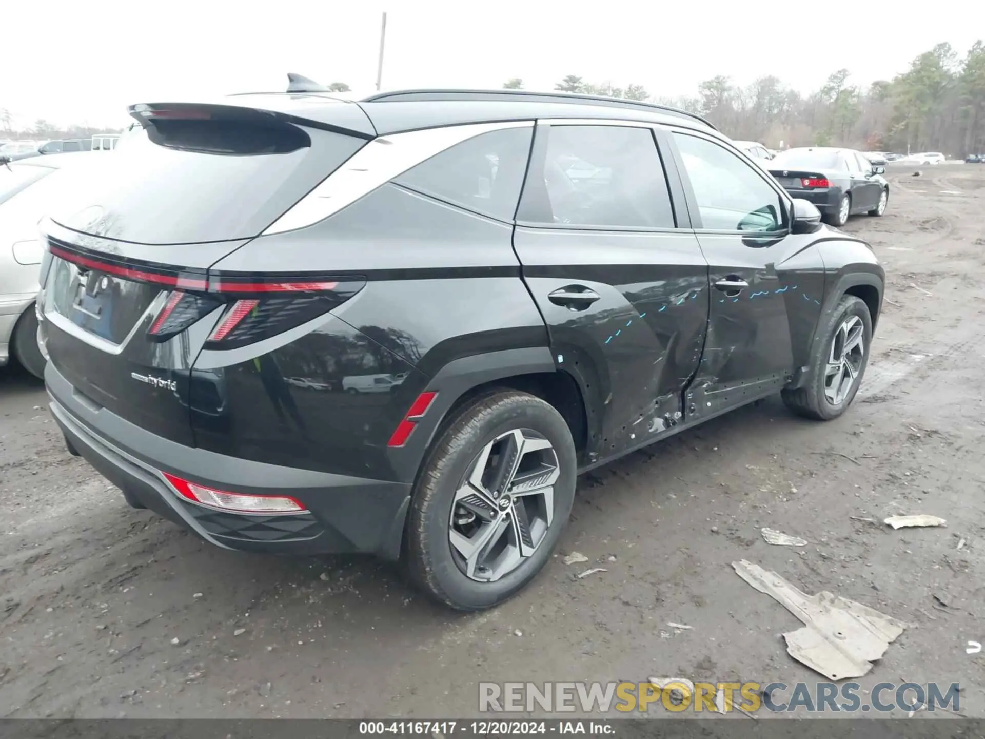 4 fotografías del automóvil dañado KM8JCCD18RU190339 HYUNDAI TUCSON HYBRID 2024