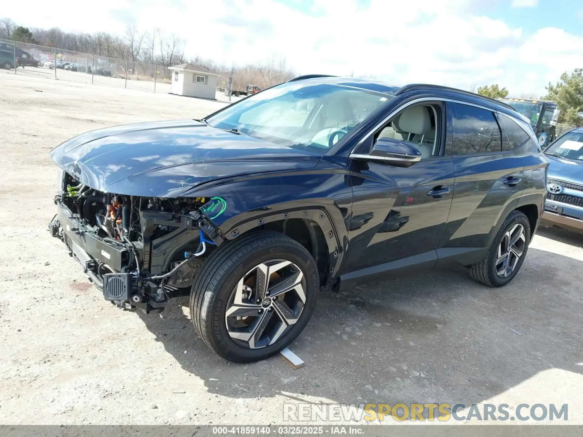 2 fotografías del automóvil dañado KM8JECD12RU192341 HYUNDAI TUCSON HYBRID 2024