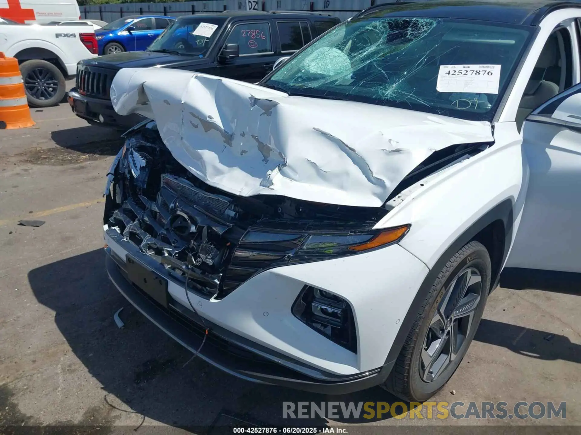 19 fotografías del automóvil dañado KM8JECD14RU234606 HYUNDAI TUCSON HYBRID 2024