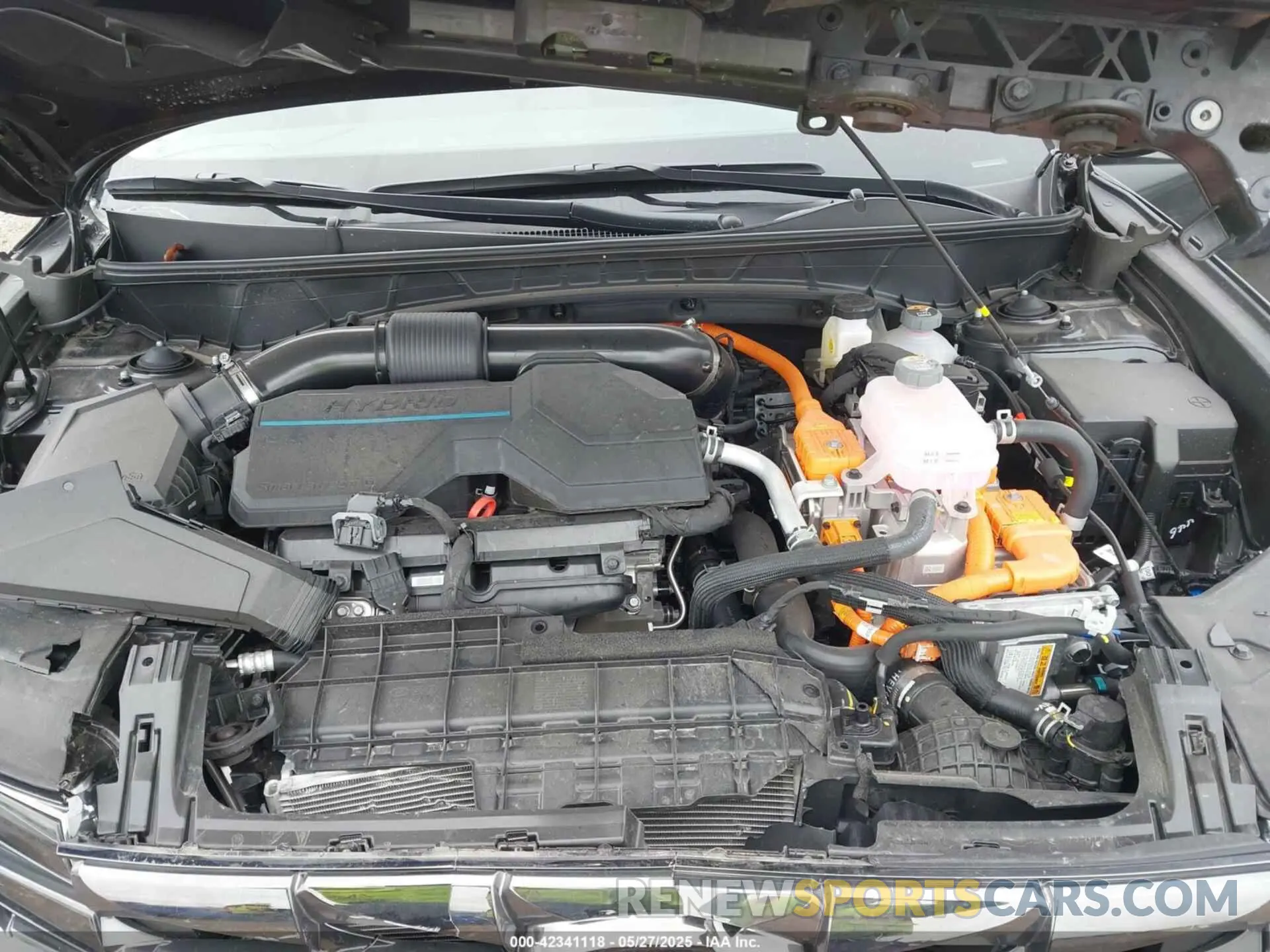10 fotografías del automóvil dañado KM8JECD15RU243475 HYUNDAI TUCSON HYBRID 2024