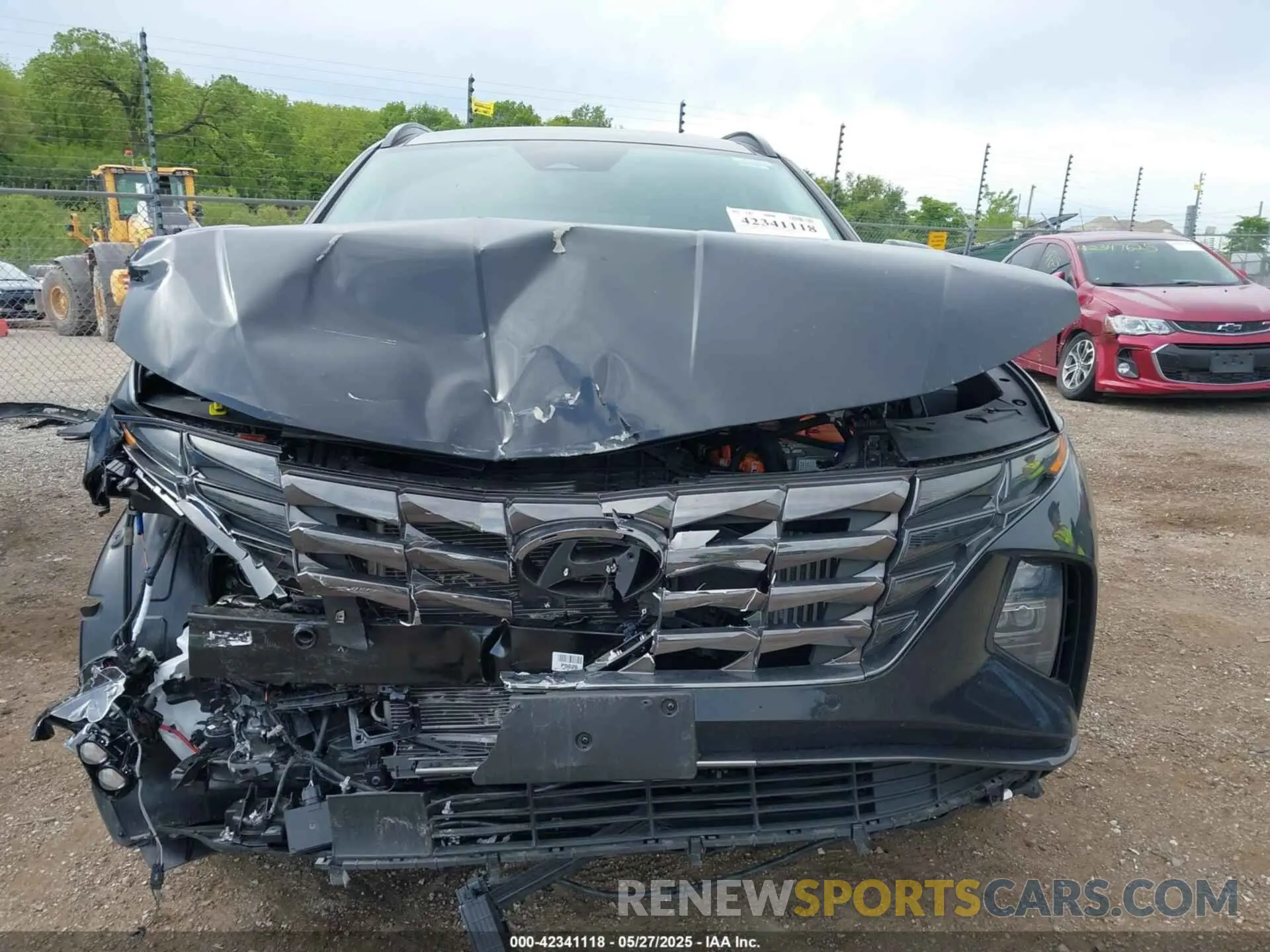 12 fotografías del automóvil dañado KM8JECD15RU243475 HYUNDAI TUCSON HYBRID 2024