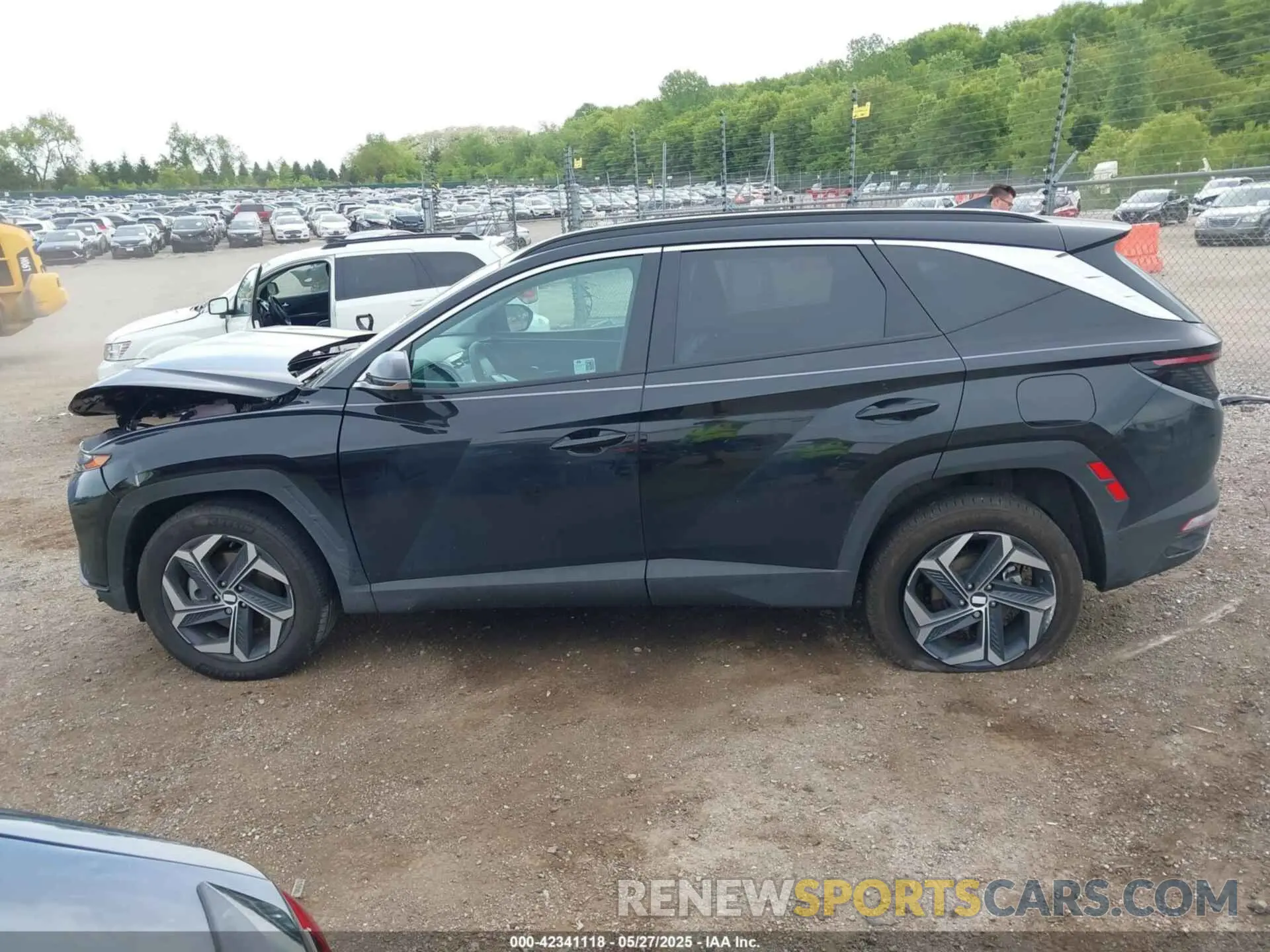 14 fotografías del automóvil dañado KM8JECD15RU243475 HYUNDAI TUCSON HYBRID 2024