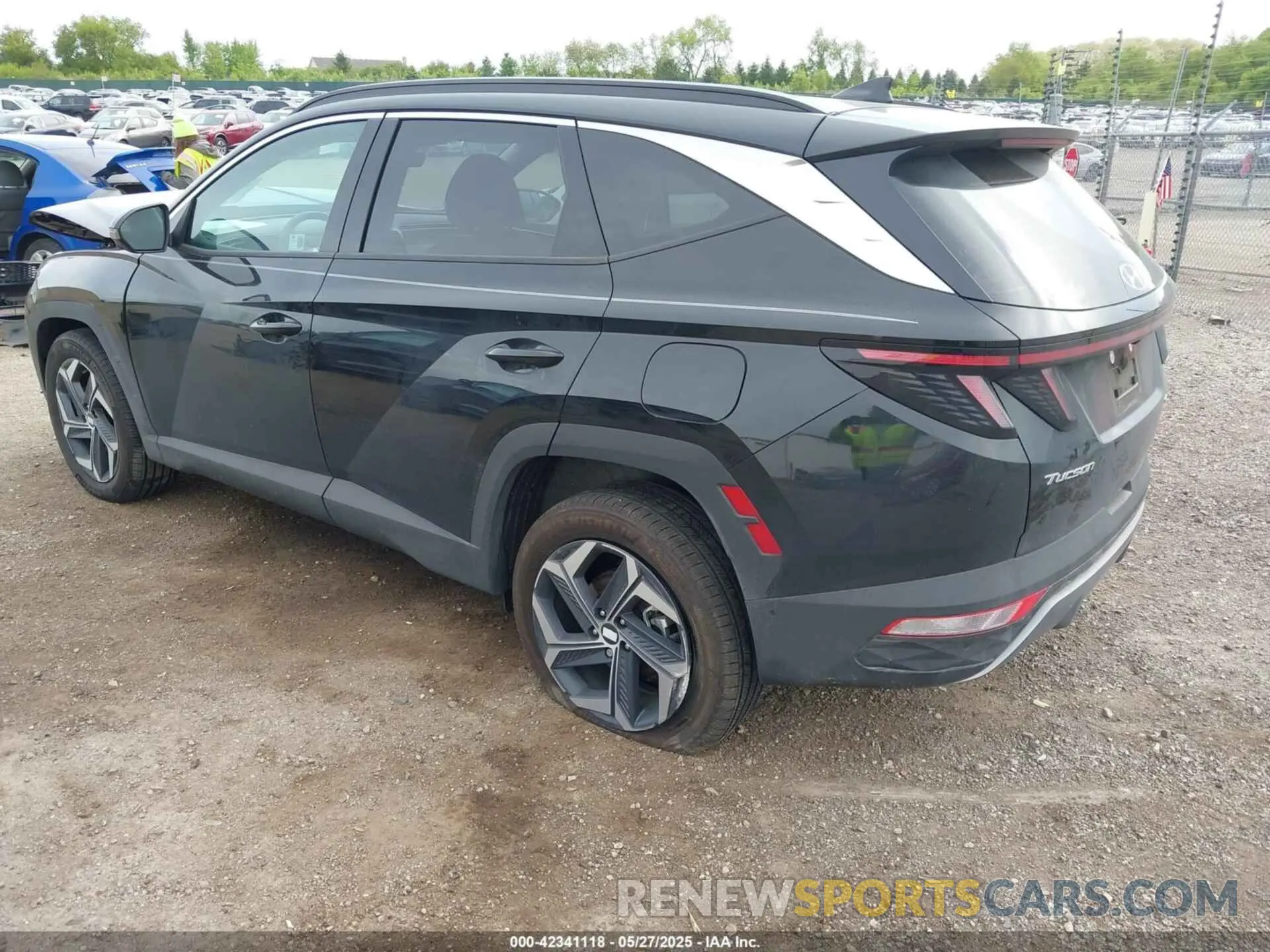 3 fotografías del automóvil dañado KM8JECD15RU243475 HYUNDAI TUCSON HYBRID 2024