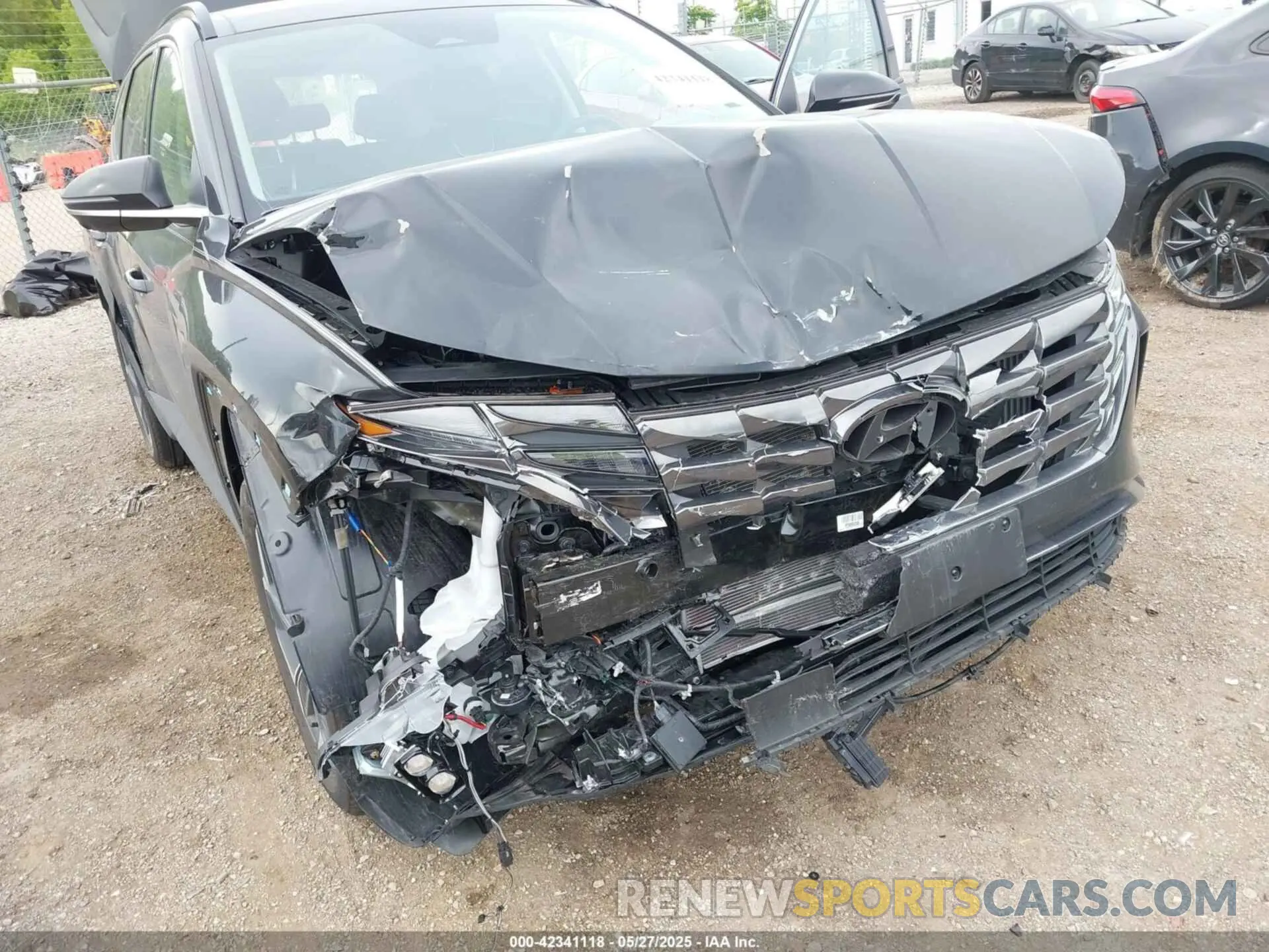 6 fotografías del automóvil dañado KM8JECD15RU243475 HYUNDAI TUCSON HYBRID 2024