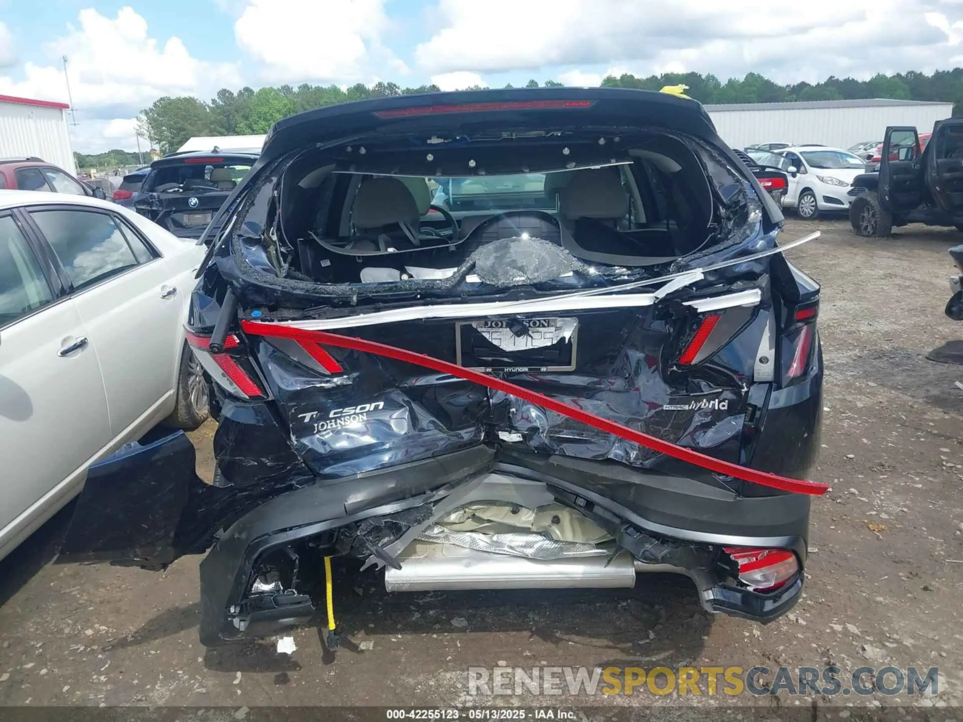 16 fotografías del automóvil dañado KM8JCDD1XSU323680 HYUNDAI TUCSON HYBRID 2025
