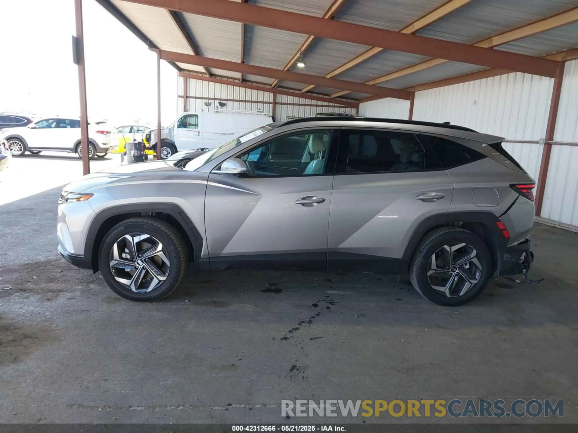 14 fotografías del automóvil dañado KM8JFDA27PU123335 HYUNDAI TUCSON PLUG-IN HYBRID 2023