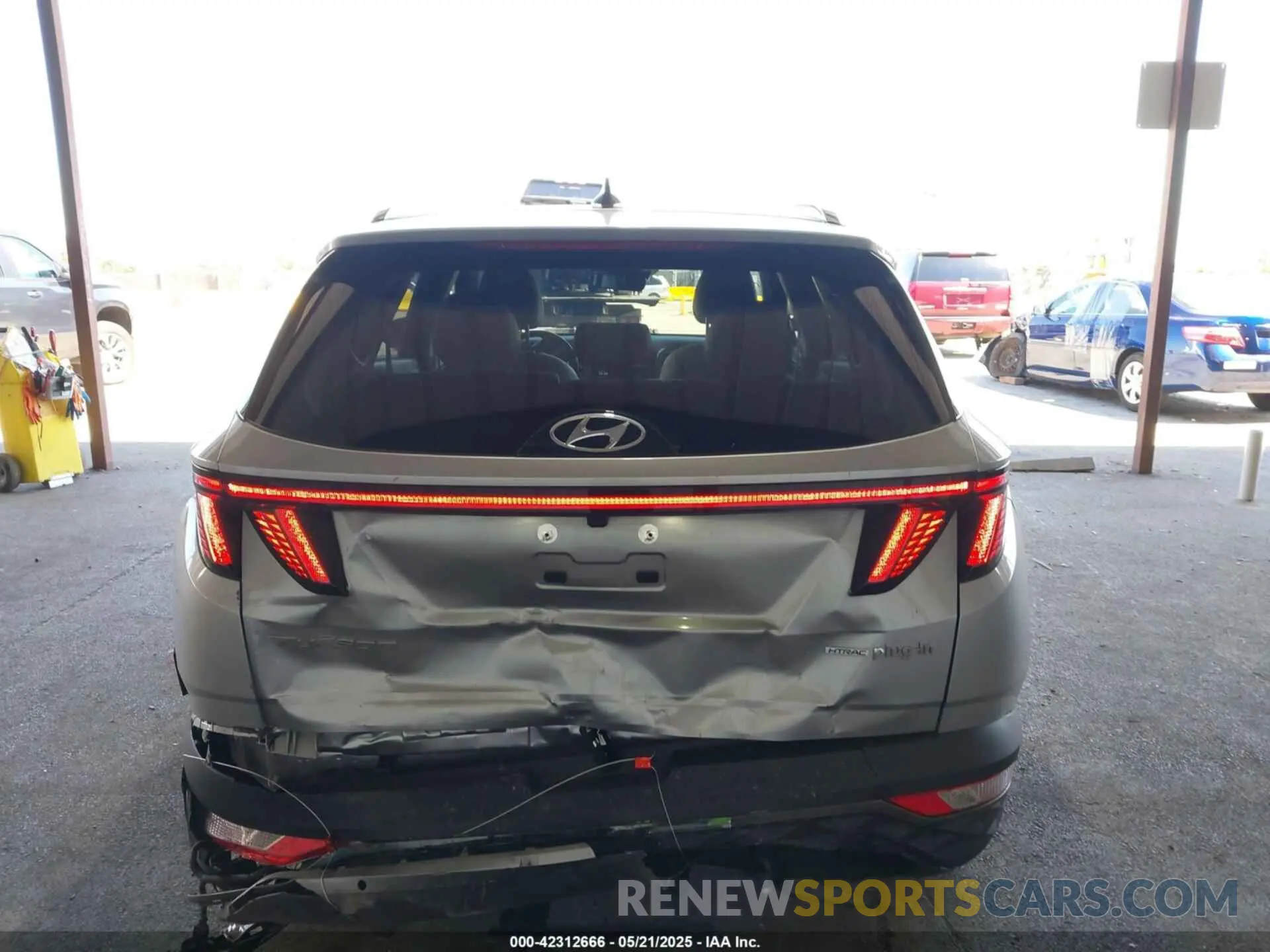 16 fotografías del automóvil dañado KM8JFDA27PU123335 HYUNDAI TUCSON PLUG-IN HYBRID 2023
