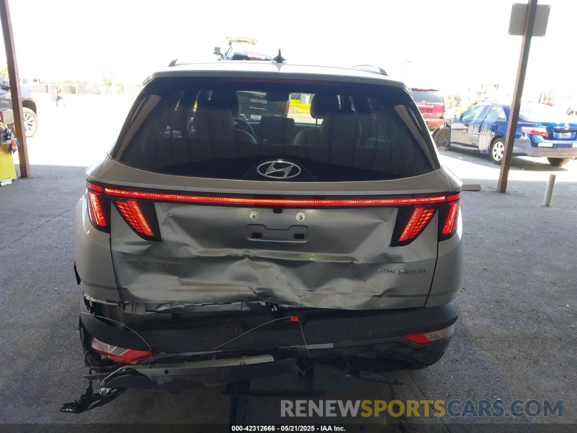 6 fotografías del automóvil dañado KM8JFDA27PU123335 HYUNDAI TUCSON PLUG-IN HYBRID 2023
