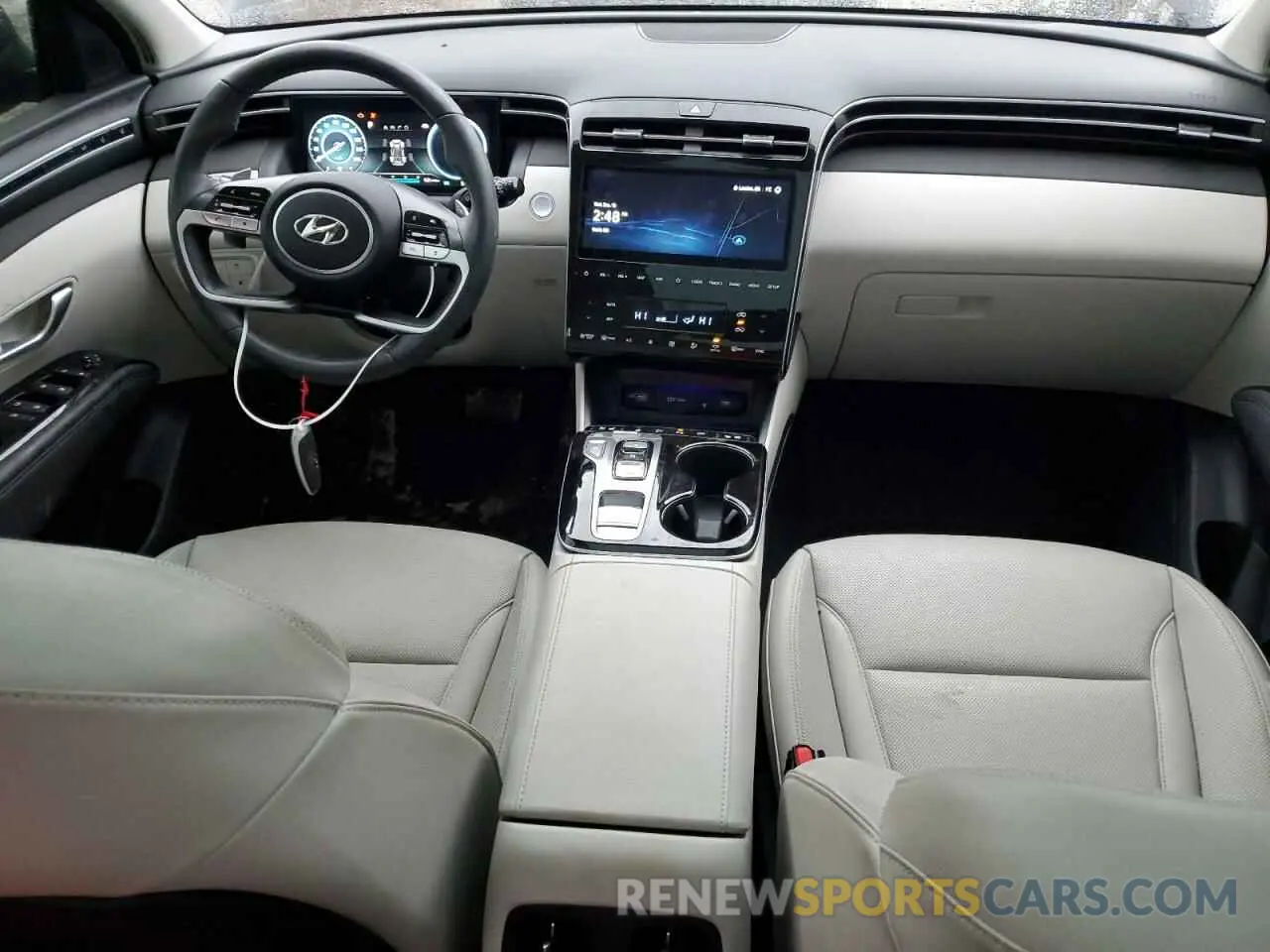 8 fotografías del automóvil dañado KM8JDDD20RU145634 HYUNDAI TUCSON ULT 2024