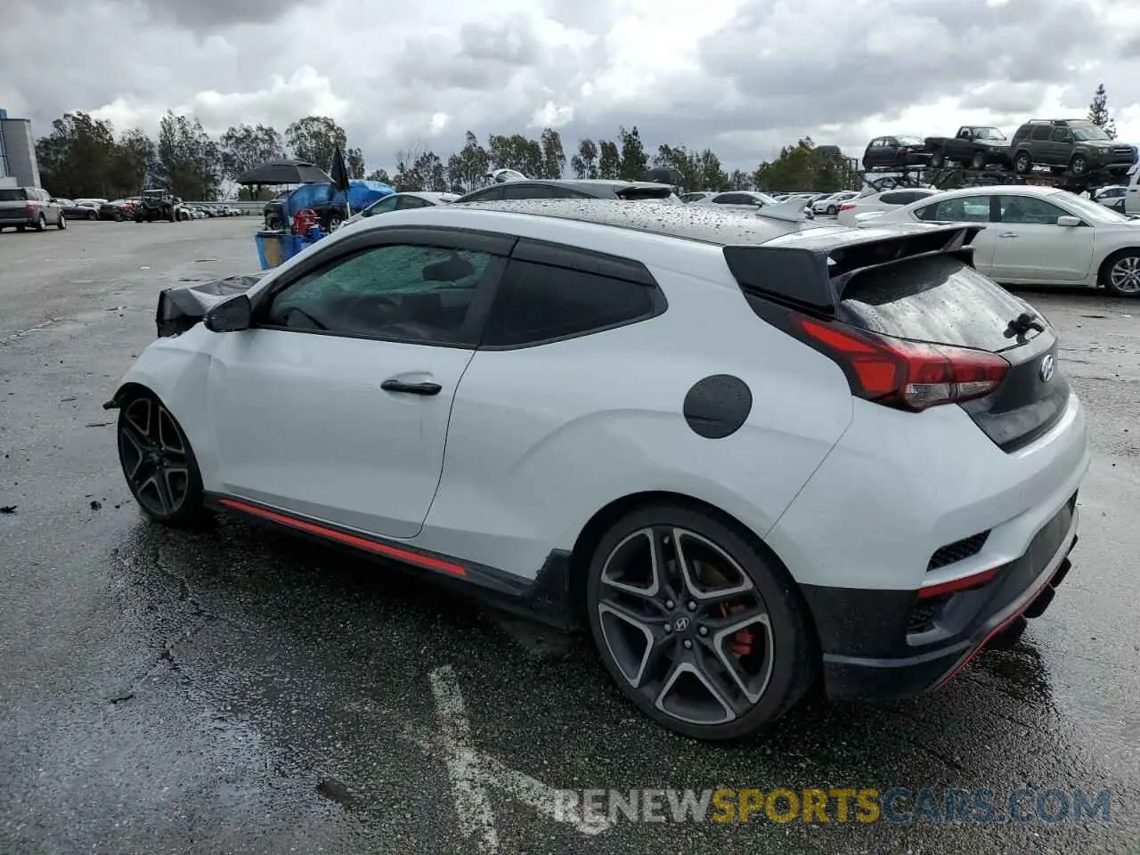 2 fotografías del automóvil dañado KMHT36AH5KU001213 HYUNDAI VELOSTER 2019