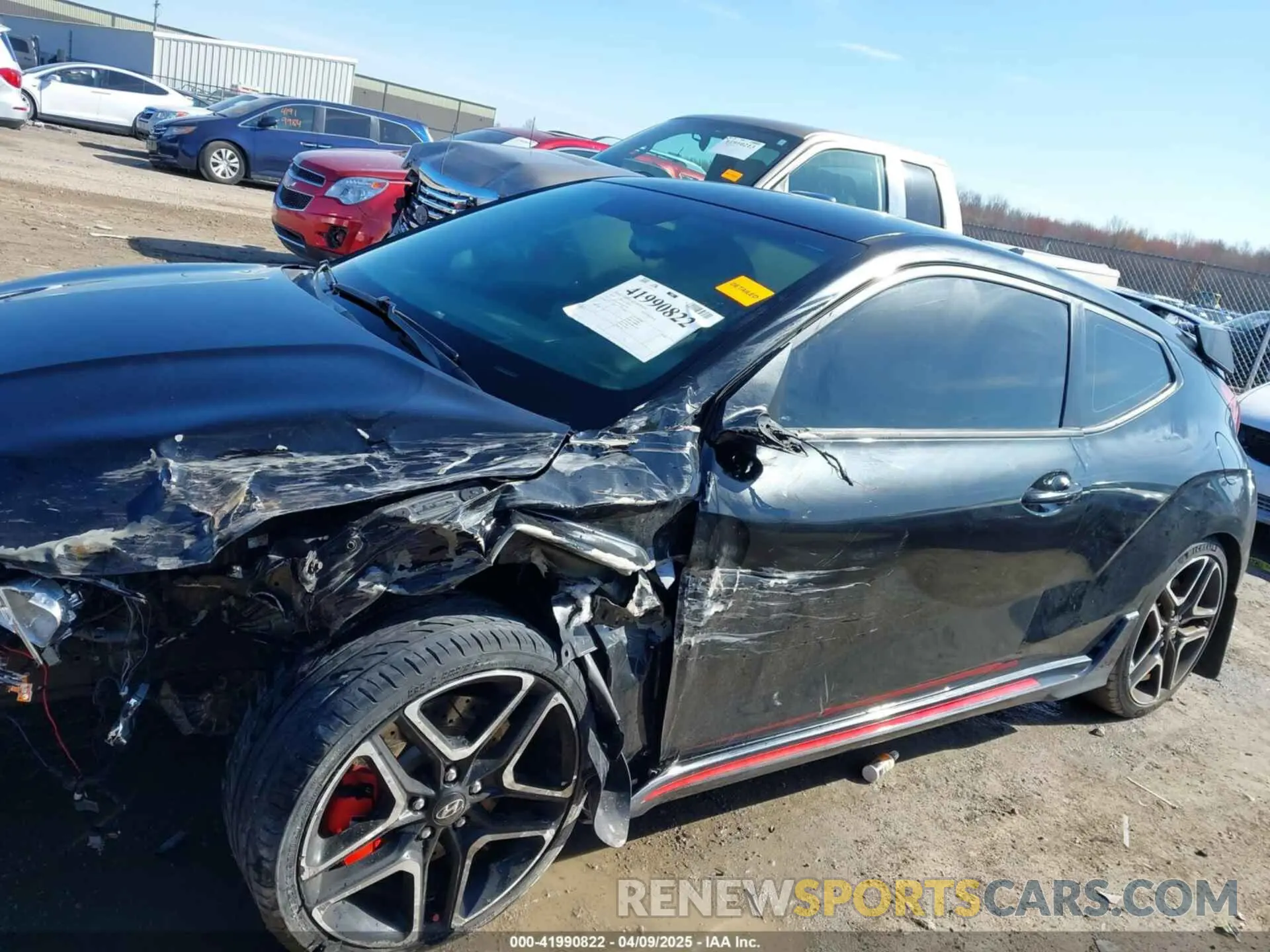 14 fotografías del automóvil dañado KMHT36AH9KU002414 HYUNDAI VELOSTER 2019