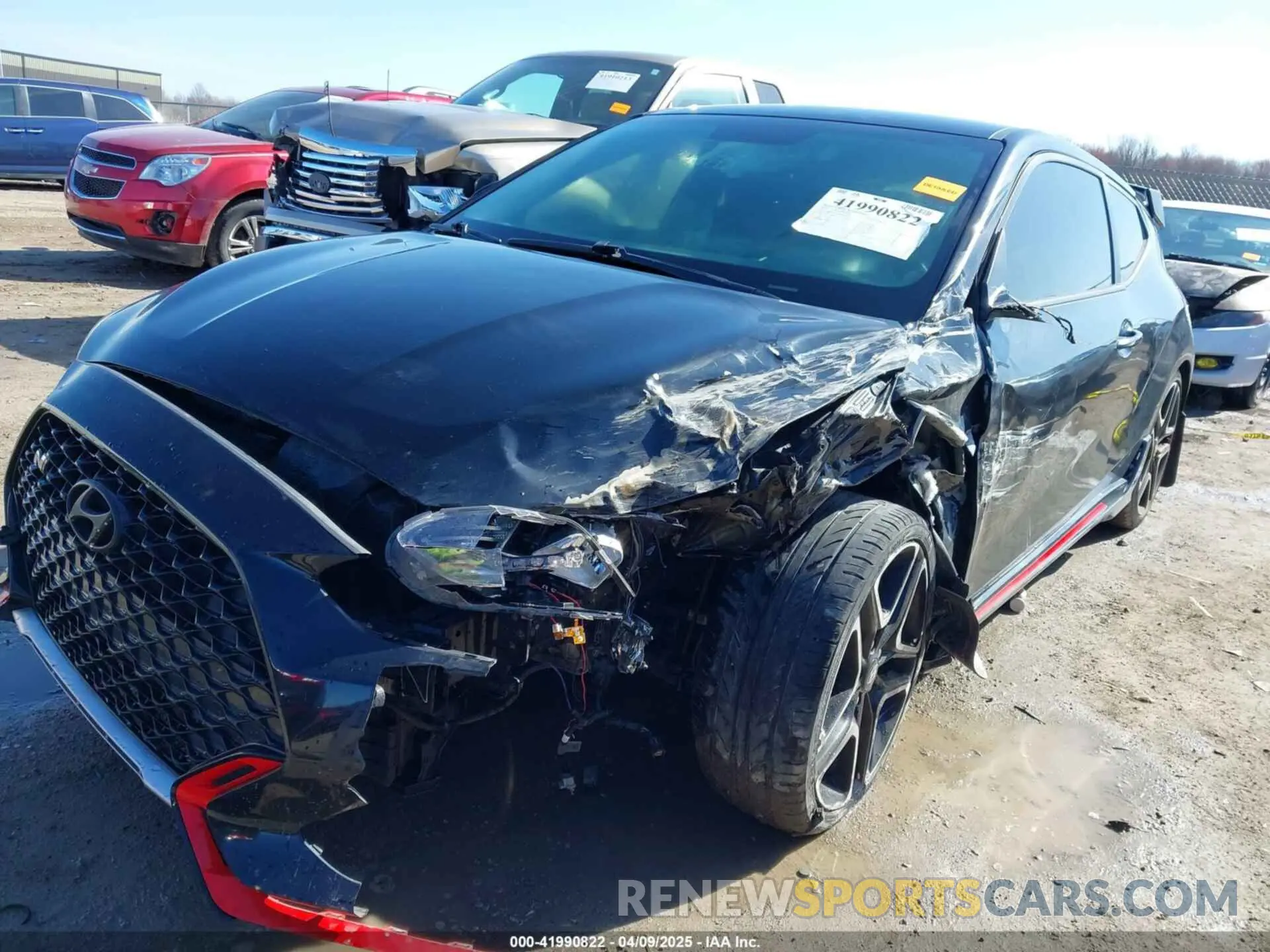 2 fotografías del automóvil dañado KMHT36AH9KU002414 HYUNDAI VELOSTER 2019