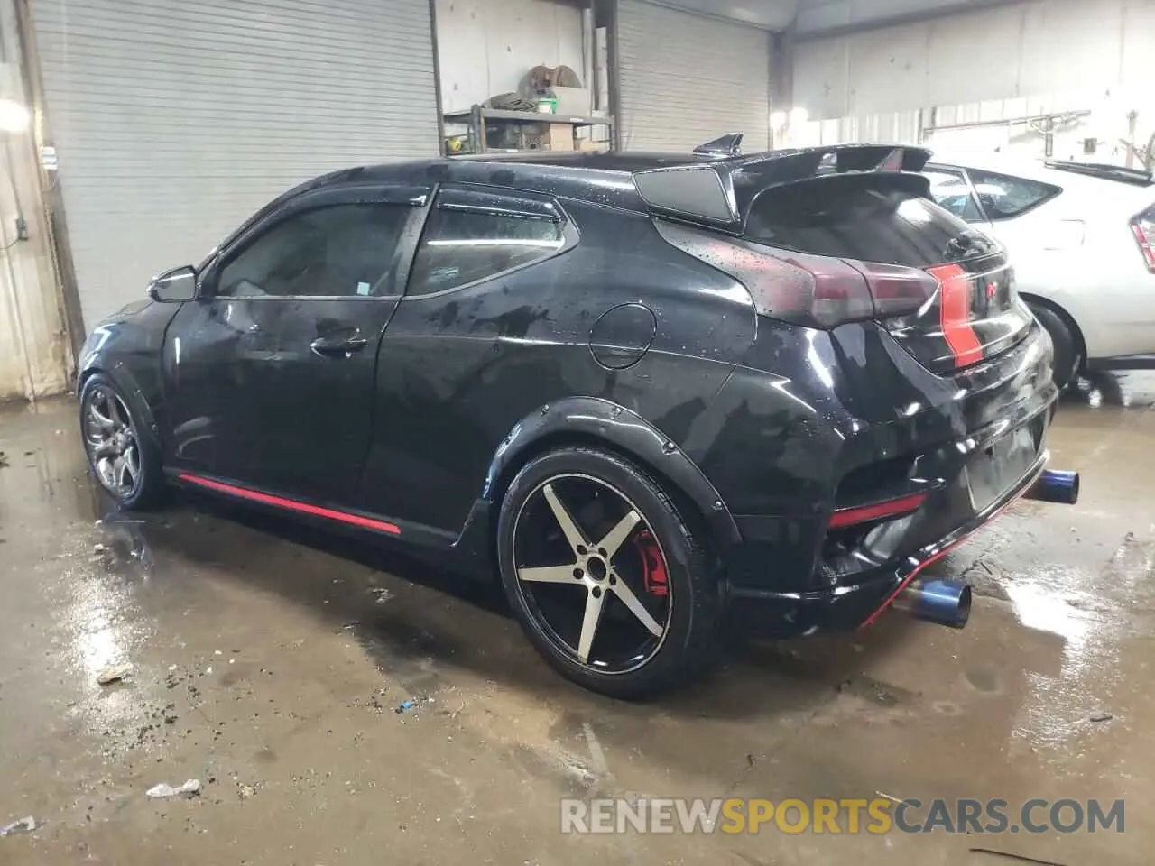 2 fotografías del automóvil dañado KMHT36AHXKU001840 HYUNDAI VELOSTER 2019
