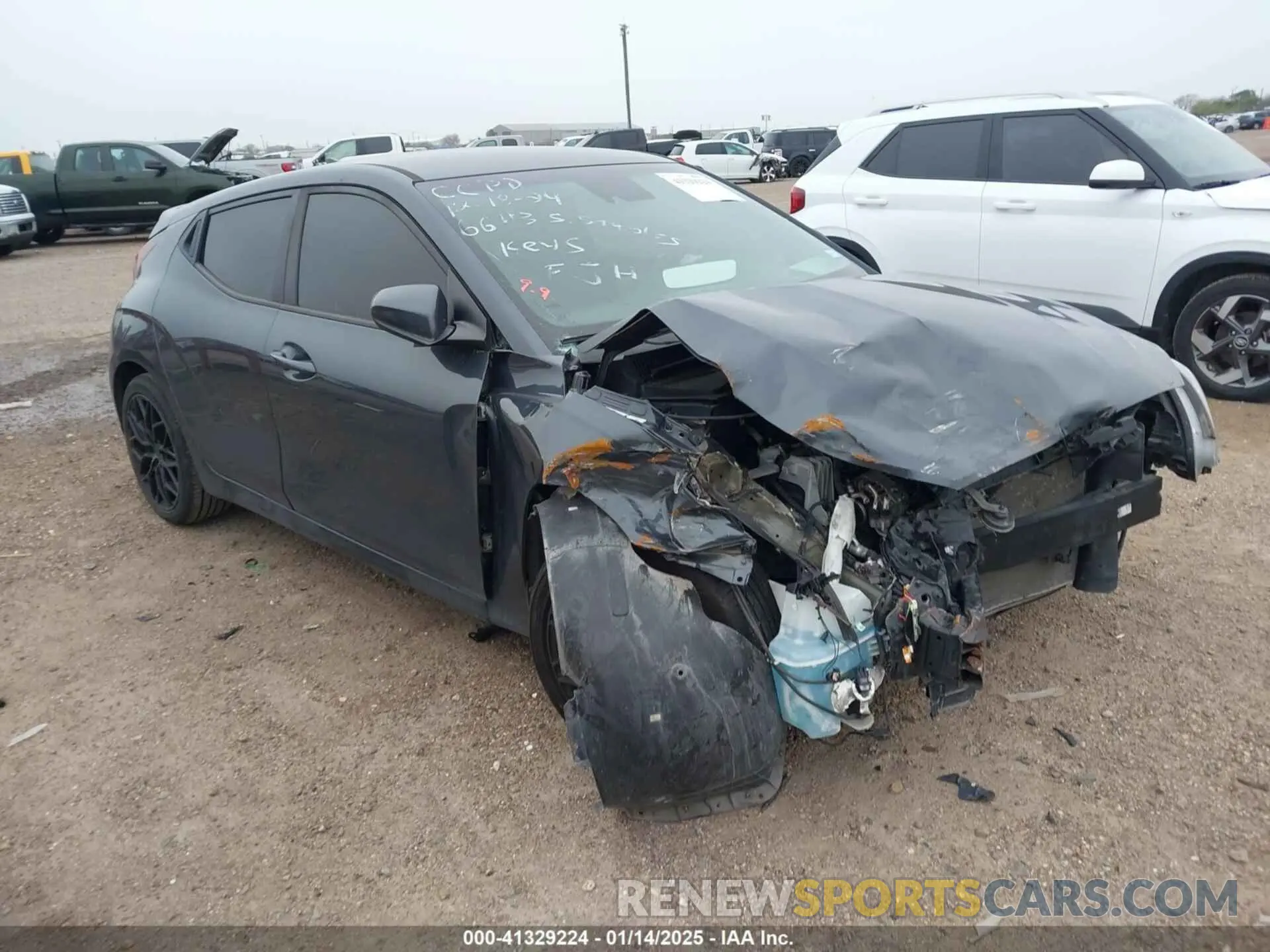 1 fotografías del automóvil dañado KMHTG6AF0KU006614 HYUNDAI VELOSTER 2019