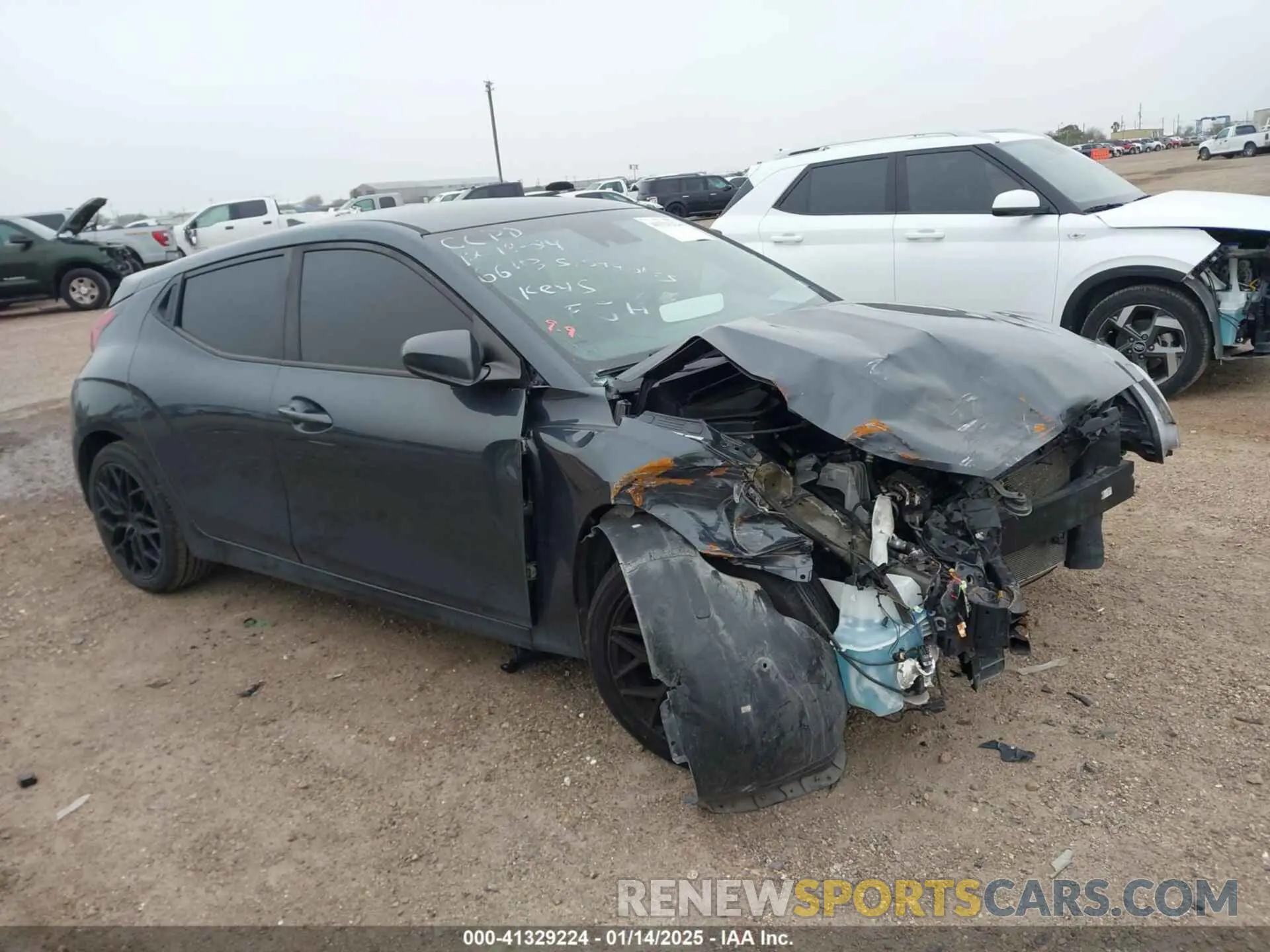 14 fotografías del automóvil dañado KMHTG6AF0KU006614 HYUNDAI VELOSTER 2019