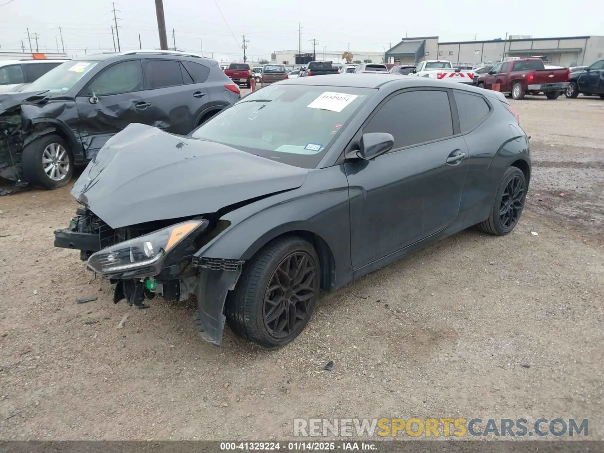 2 fotografías del automóvil dañado KMHTG6AF0KU006614 HYUNDAI VELOSTER 2019