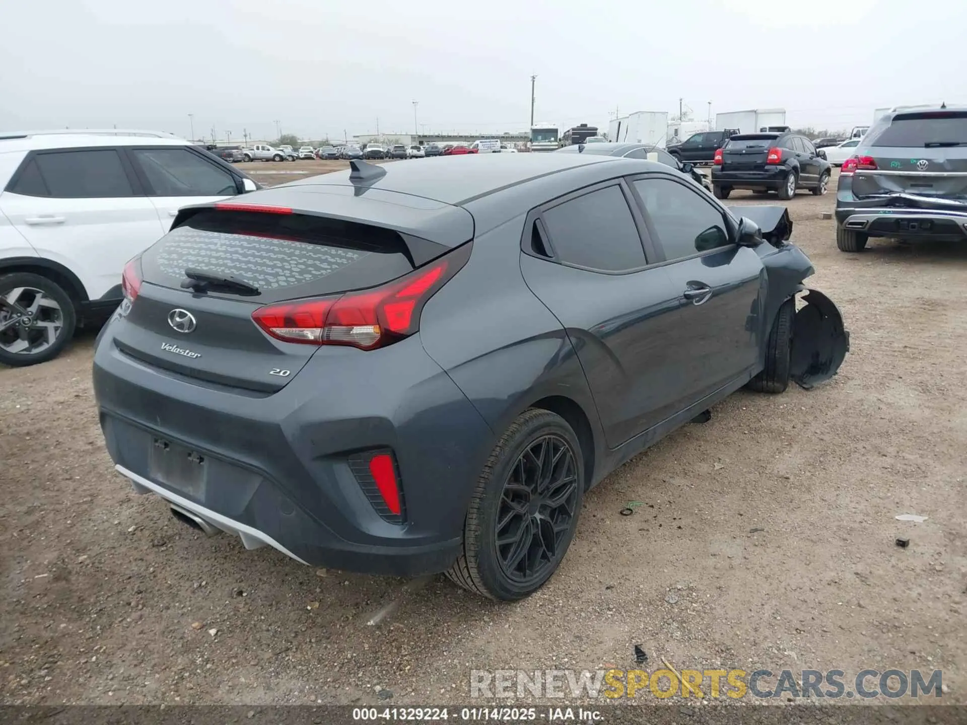 4 fotografías del automóvil dañado KMHTG6AF0KU006614 HYUNDAI VELOSTER 2019