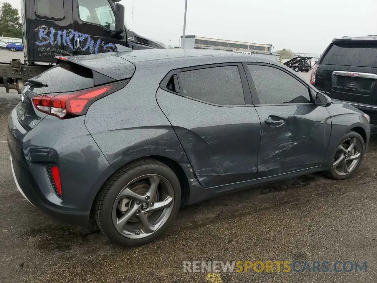 3 fotografías del automóvil dañado KMHTG6AF2KU018585 HYUNDAI VELOSTER 2019