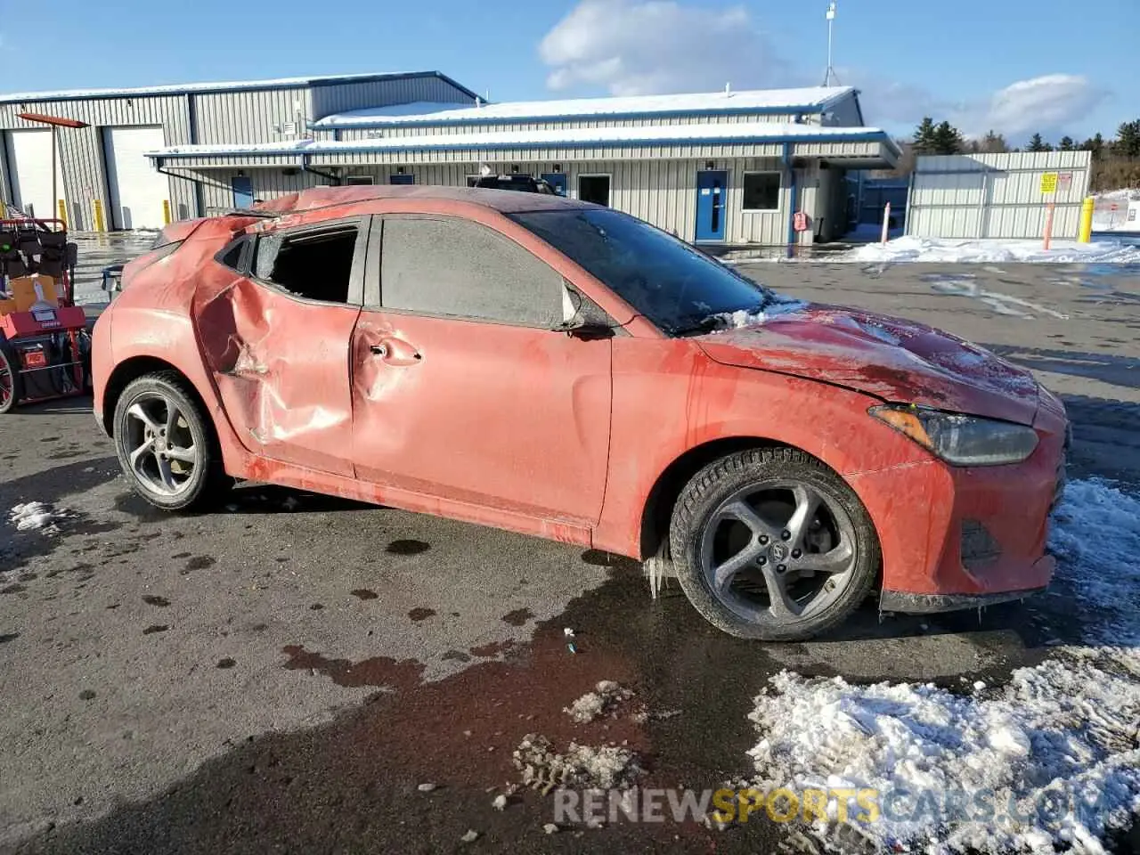 4 fotografías del automóvil dañado KMHTG6AF3KU009362 HYUNDAI VELOSTER 2019
