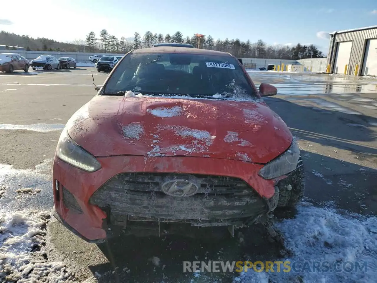 5 fotografías del automóvil dañado KMHTG6AF3KU009362 HYUNDAI VELOSTER 2019