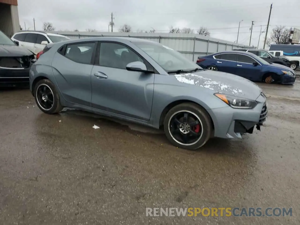 4 fotografías del automóvil dañado KMHTG6AF3KU017039 HYUNDAI VELOSTER 2019