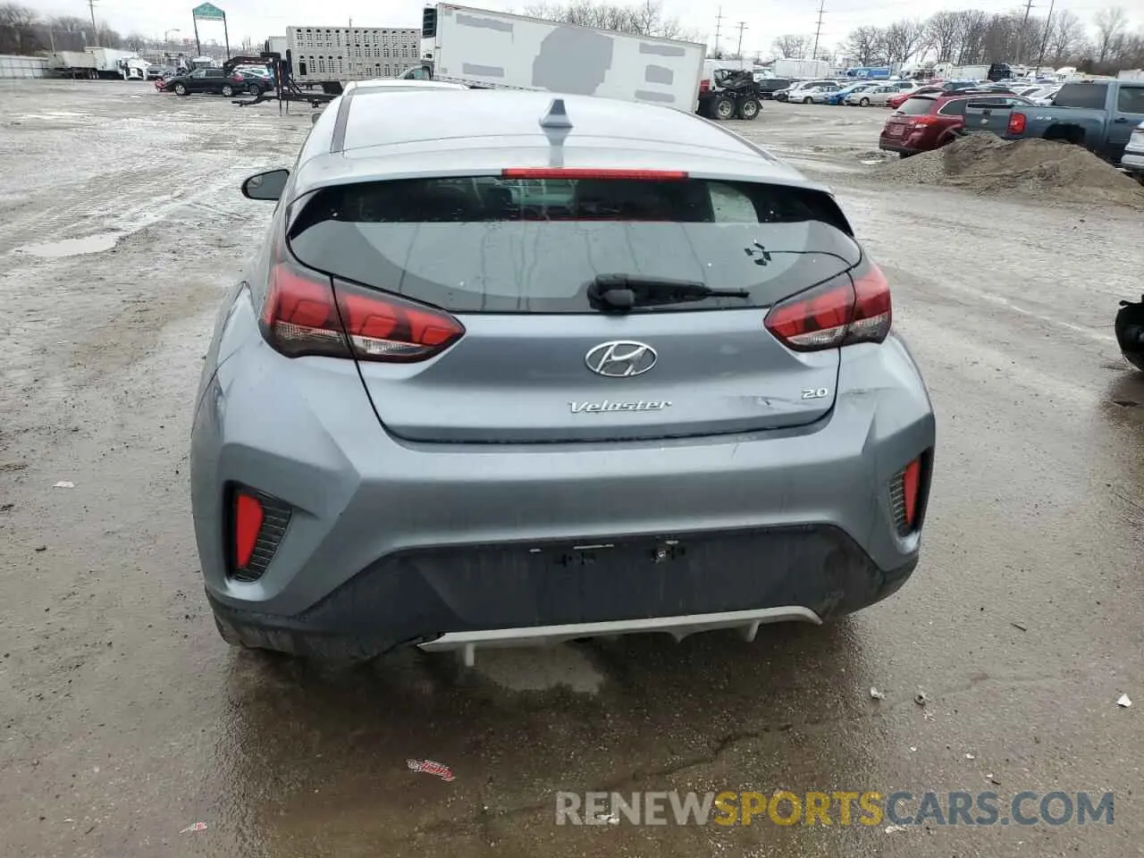 6 fotografías del automóvil dañado KMHTG6AF3KU017039 HYUNDAI VELOSTER 2019