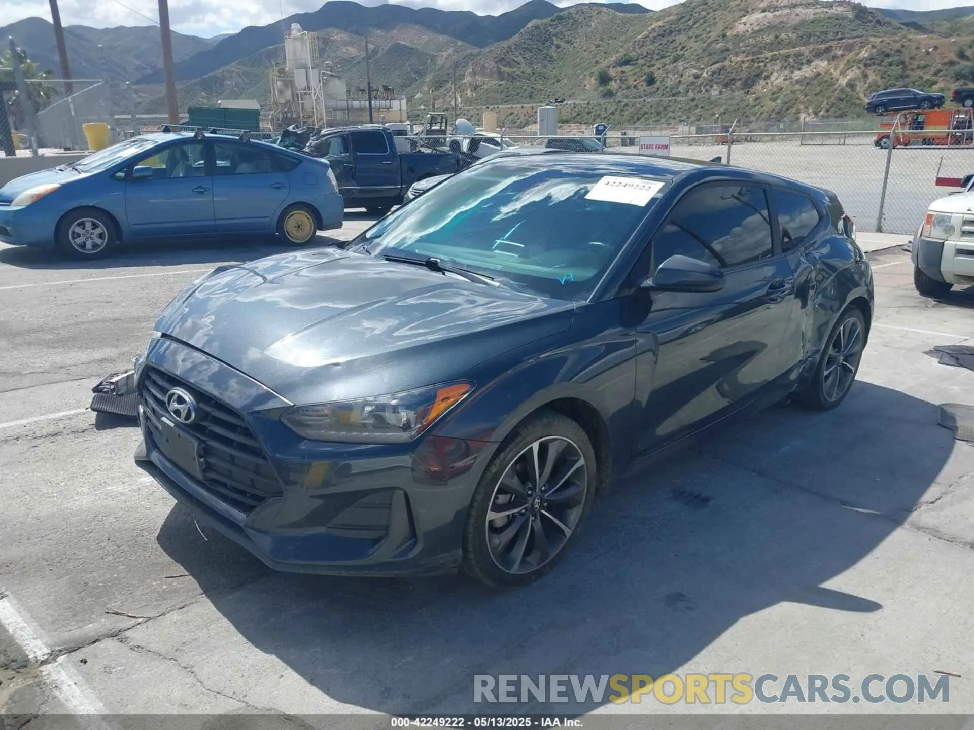 2 fotografías del automóvil dañado KMHTG6AF4KU009869 HYUNDAI VELOSTER 2019