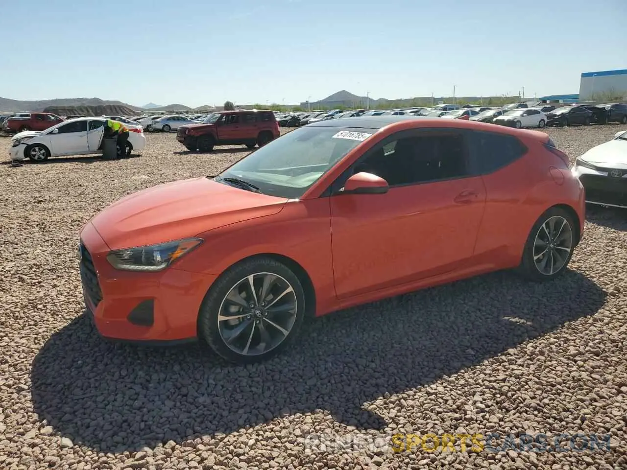 1 fotografías del automóvil dañado KMHTG6AF6KU019061 HYUNDAI VELOSTER 2019