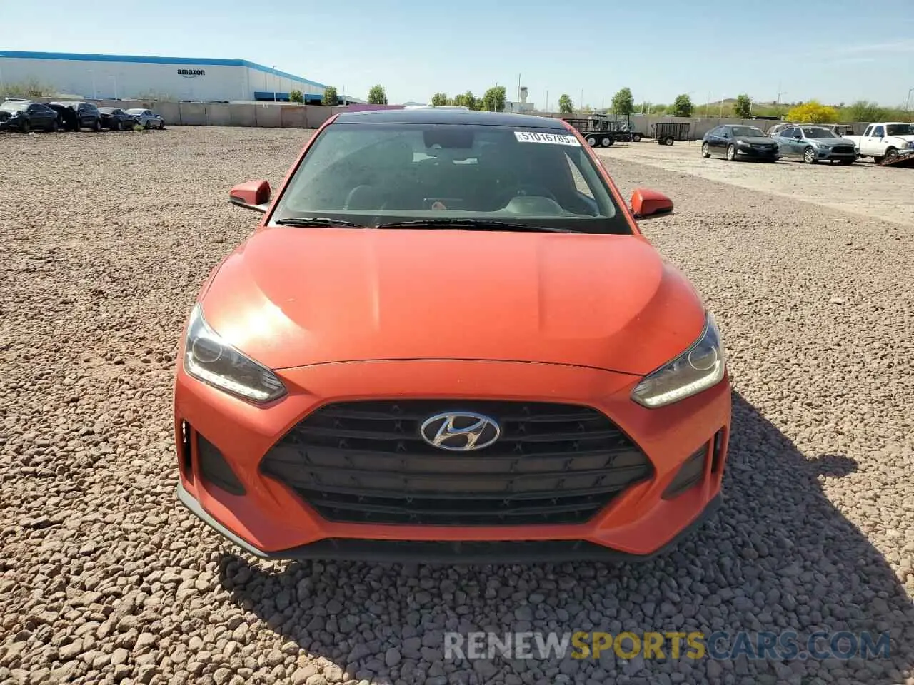 5 fotografías del automóvil dañado KMHTG6AF6KU019061 HYUNDAI VELOSTER 2019