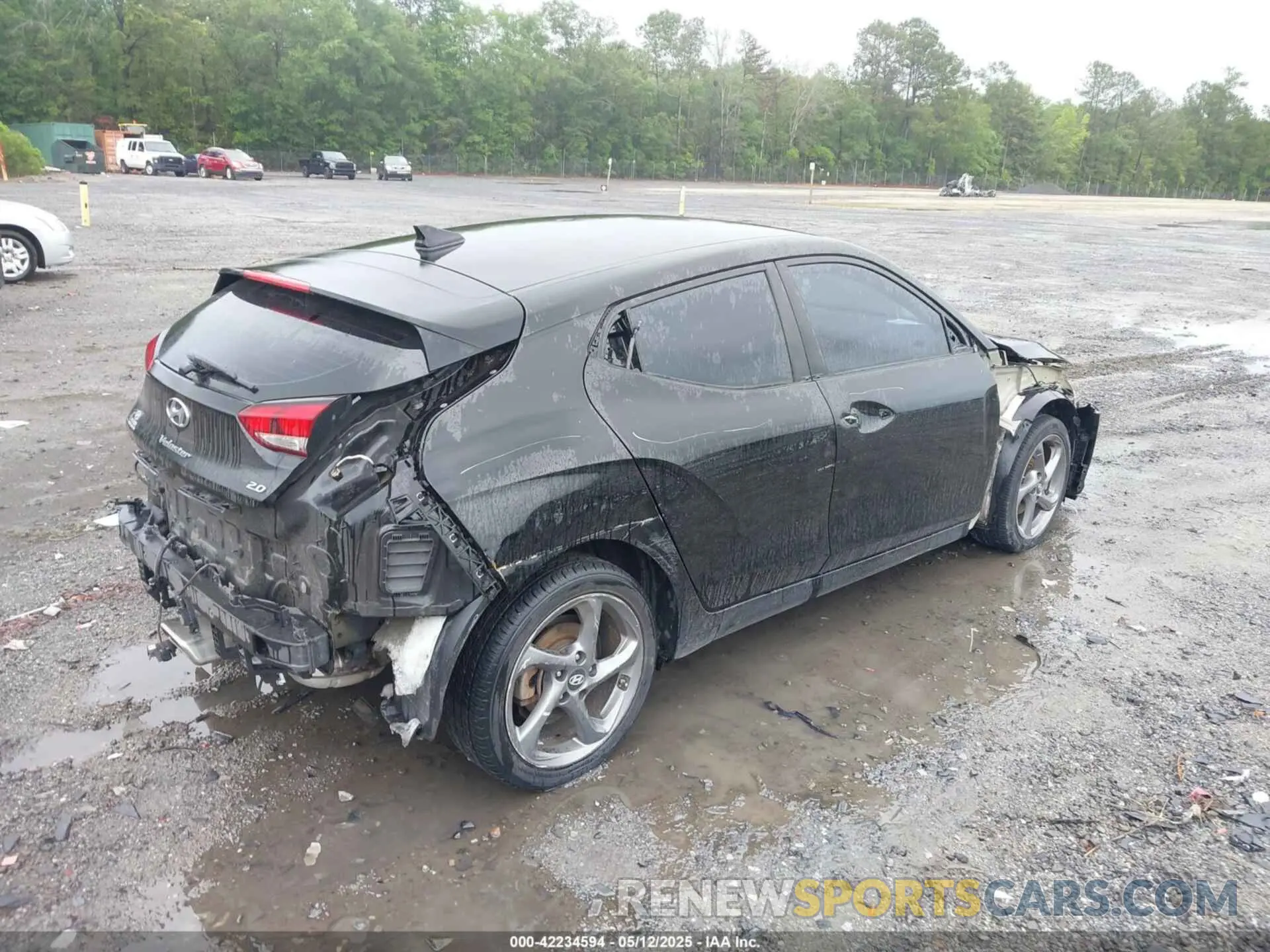 4 fotografías del automóvil dañado KMHTG6AF7KU003810 HYUNDAI VELOSTER 2019