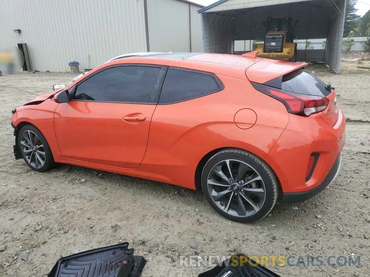 2 fotografías del automóvil dañado KMHTG6AF7KU006884 HYUNDAI VELOSTER 2019