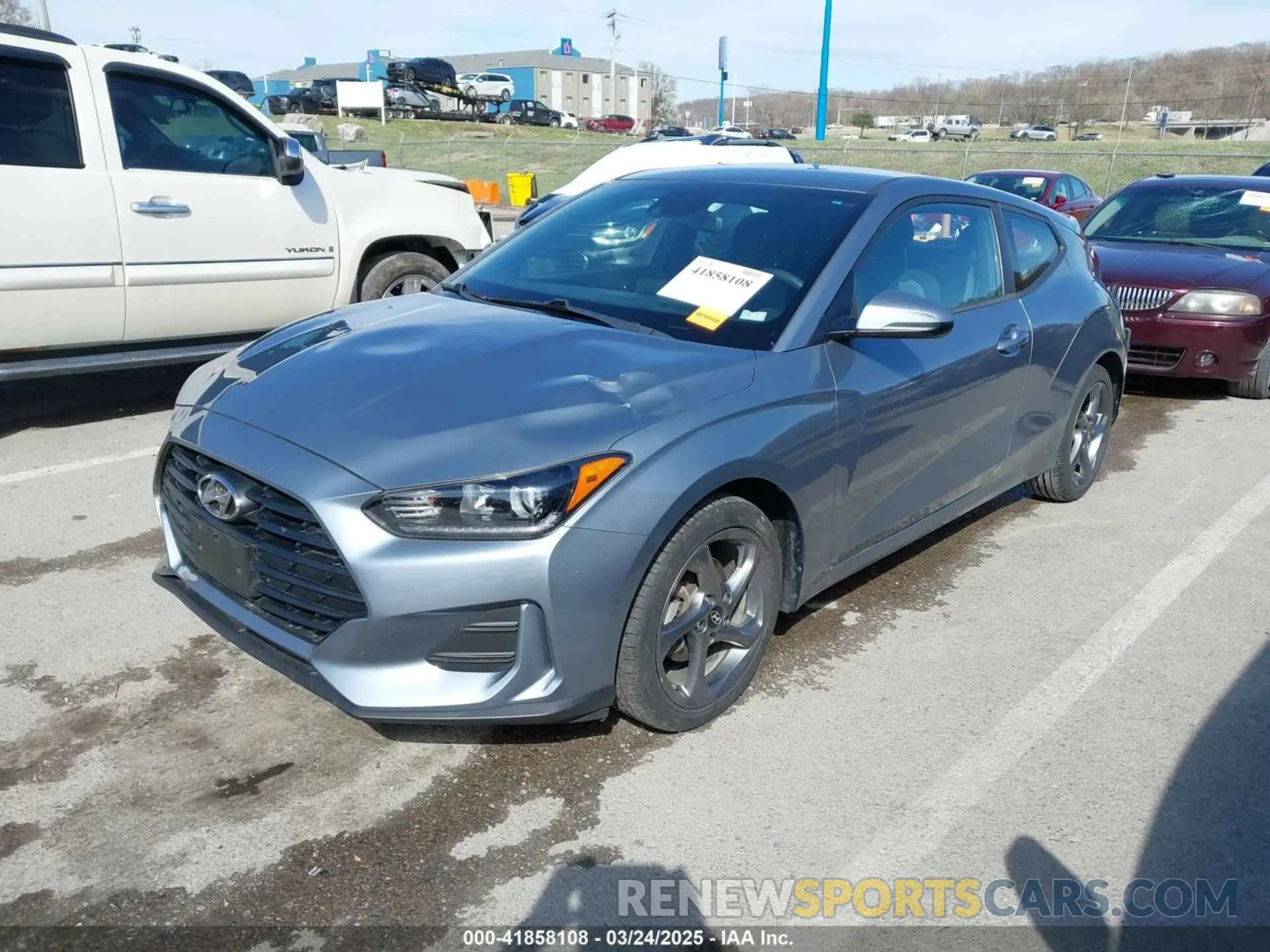 2 fotografías del automóvil dañado KMHTG6AF8KU010975 HYUNDAI VELOSTER 2019