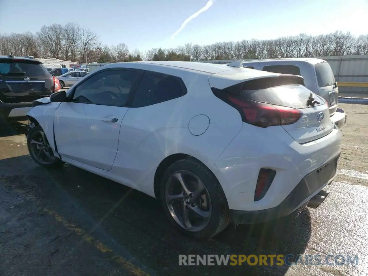 2 fotografías del automóvil dañado KMHTG6AF8KU015416 HYUNDAI VELOSTER 2019