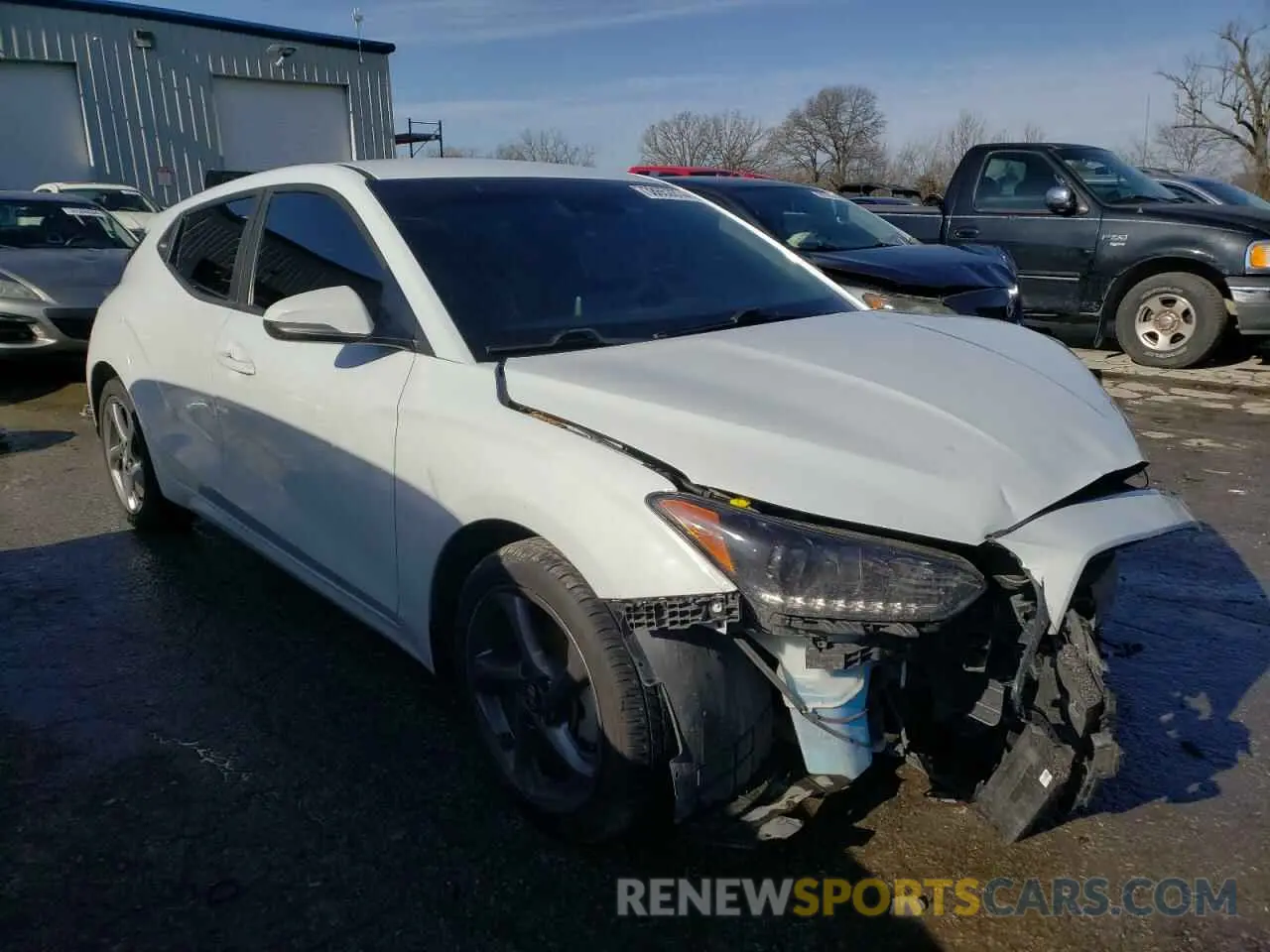 4 fotografías del automóvil dañado KMHTG6AF8KU015416 HYUNDAI VELOSTER 2019