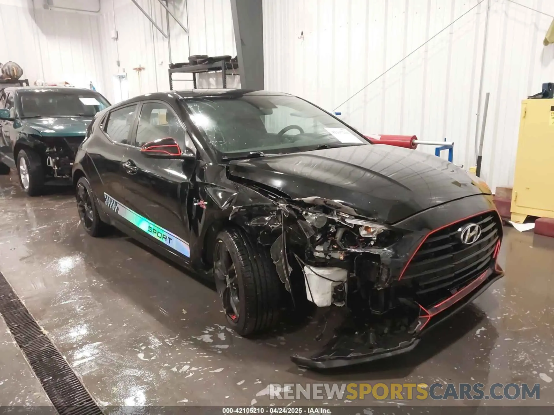 6 fotografías del automóvil dañado KMHTG6AFXKU011920 HYUNDAI VELOSTER 2019