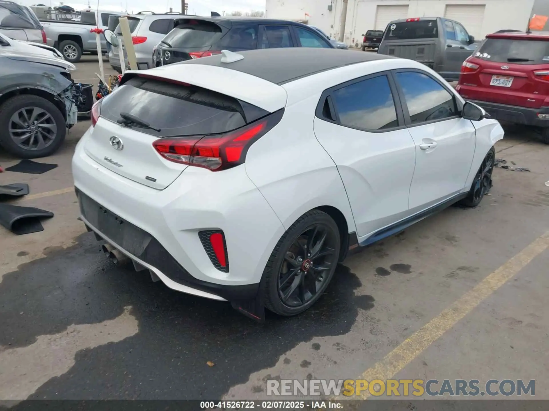 4 fotografías del automóvil dañado KMHTH6AB3KU020193 HYUNDAI VELOSTER 2019