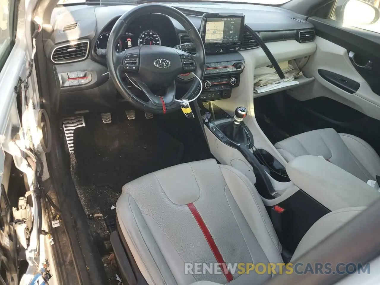 8 fotografías del automóvil dañado KMHTH6AB4KU009686 HYUNDAI VELOSTER 2019