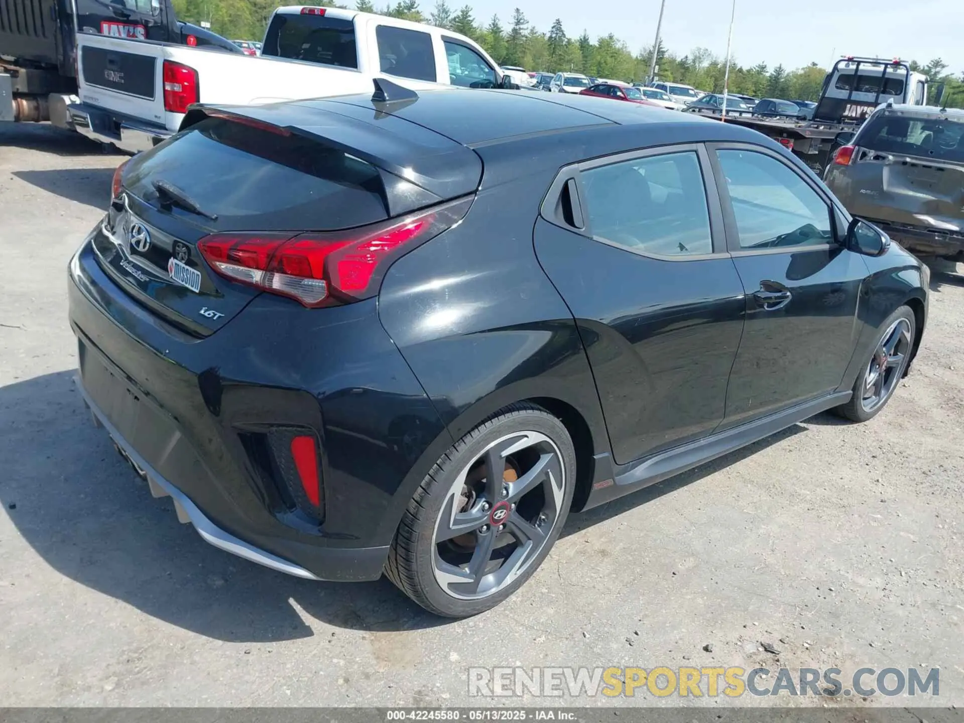 4 fotografías del automóvil dañado KMHTH6AB5KU010488 HYUNDAI VELOSTER 2019