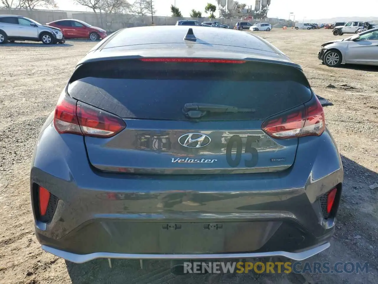 6 fotografías del automóvil dañado KMHTH6AB7KU020391 HYUNDAI VELOSTER 2019