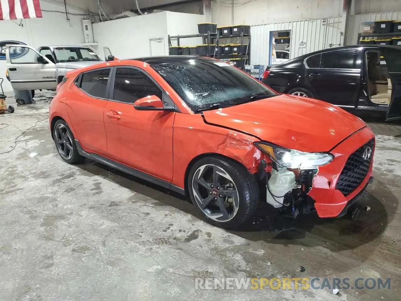 4 fotografías del automóvil dañado KMHTH6AB9KU011952 HYUNDAI VELOSTER 2019