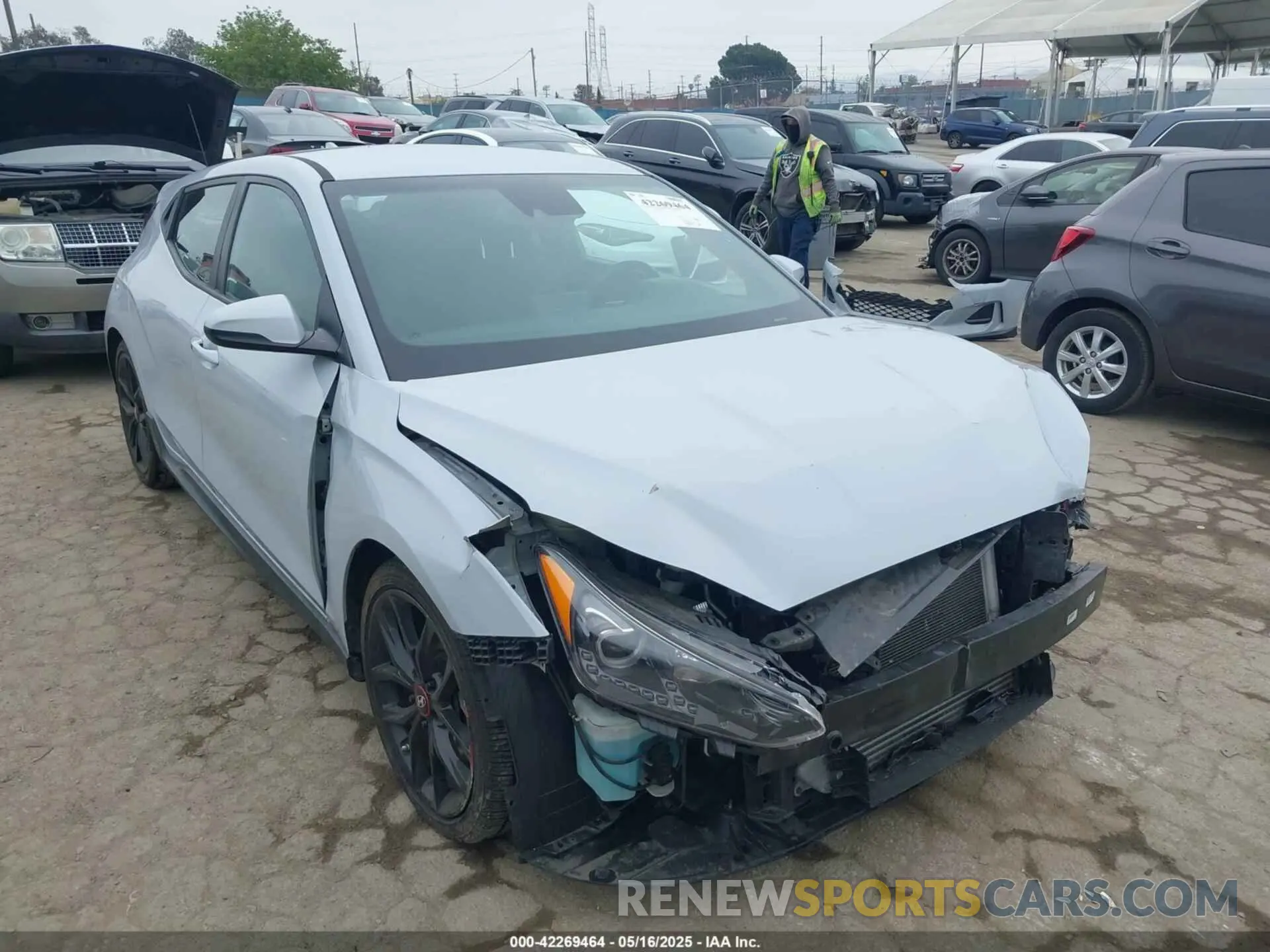 1 fotografías del automóvil dañado KMHTH6ABXKU007246 HYUNDAI VELOSTER 2019