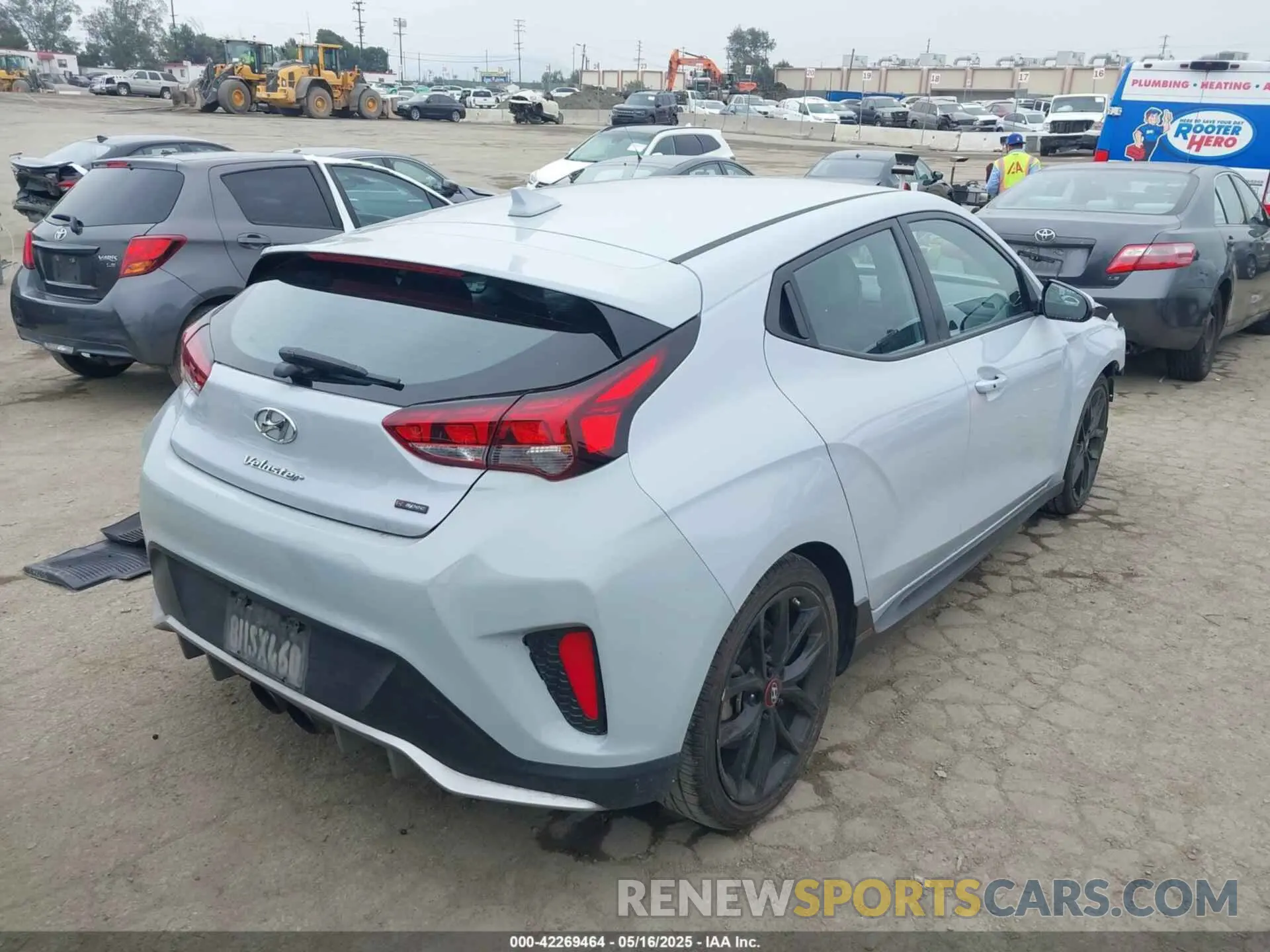 4 fotografías del automóvil dañado KMHTH6ABXKU007246 HYUNDAI VELOSTER 2019