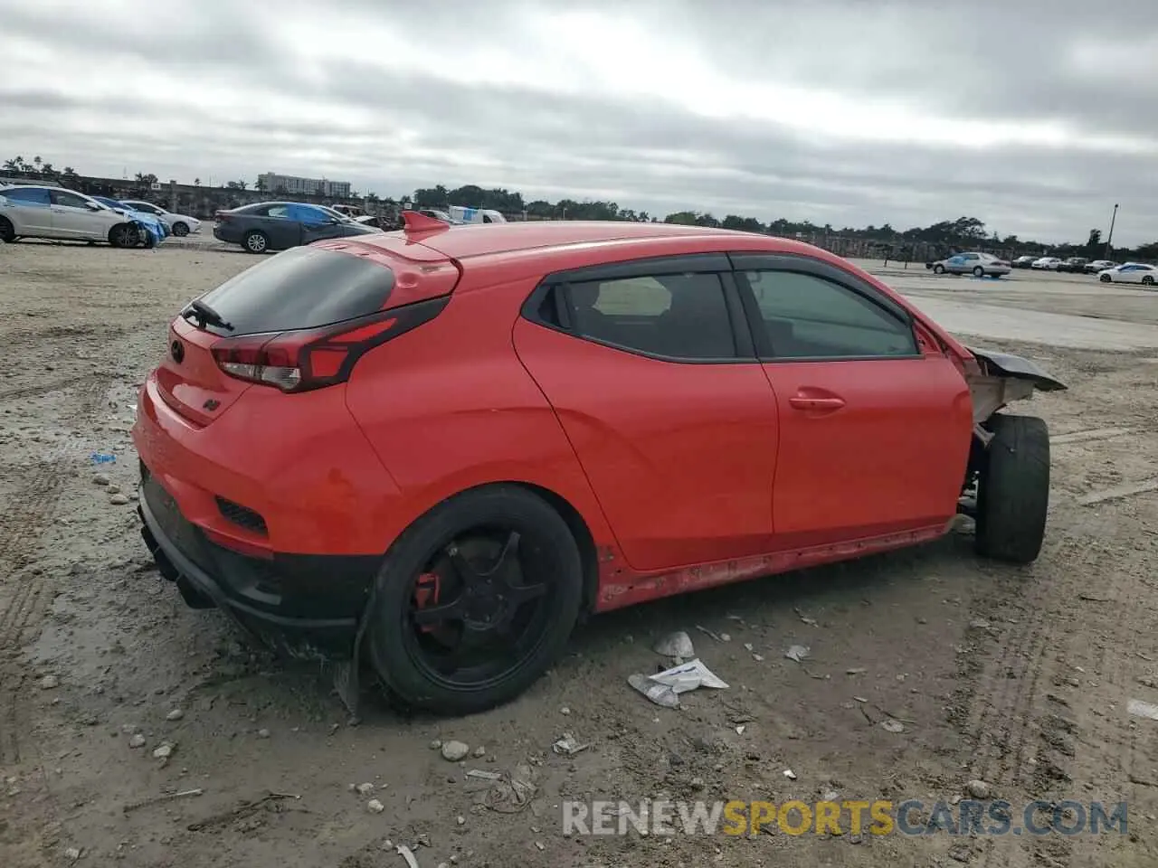 3 fotografías del automóvil dañado KMHT36AH4LU007036 HYUNDAI VELOSTER 2020